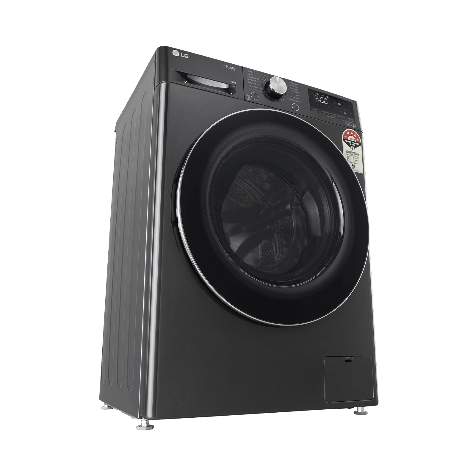 LG 9 Kg 5 Star Inverter Fully Automatic Front Load Washing Machine (FHP1209Z9B.ABLQEIL, In-built Heater, Steam Plus, Black)_10