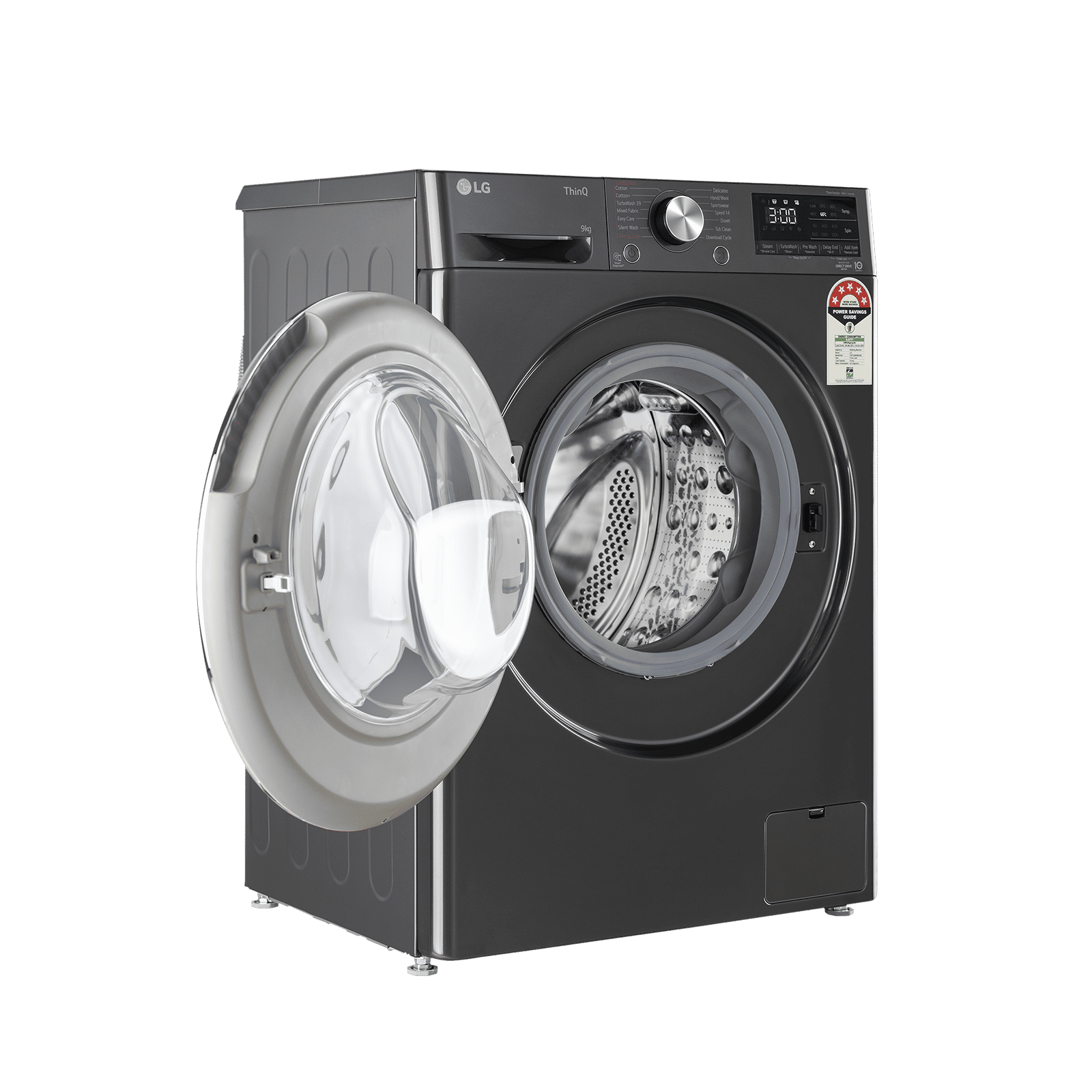 LG 9 Kg 5 Star Inverter Fully Automatic Front Load Washing Machine (FHP1209Z9B.ABLQEIL, In-built Heater, Steam Plus, Black)_11