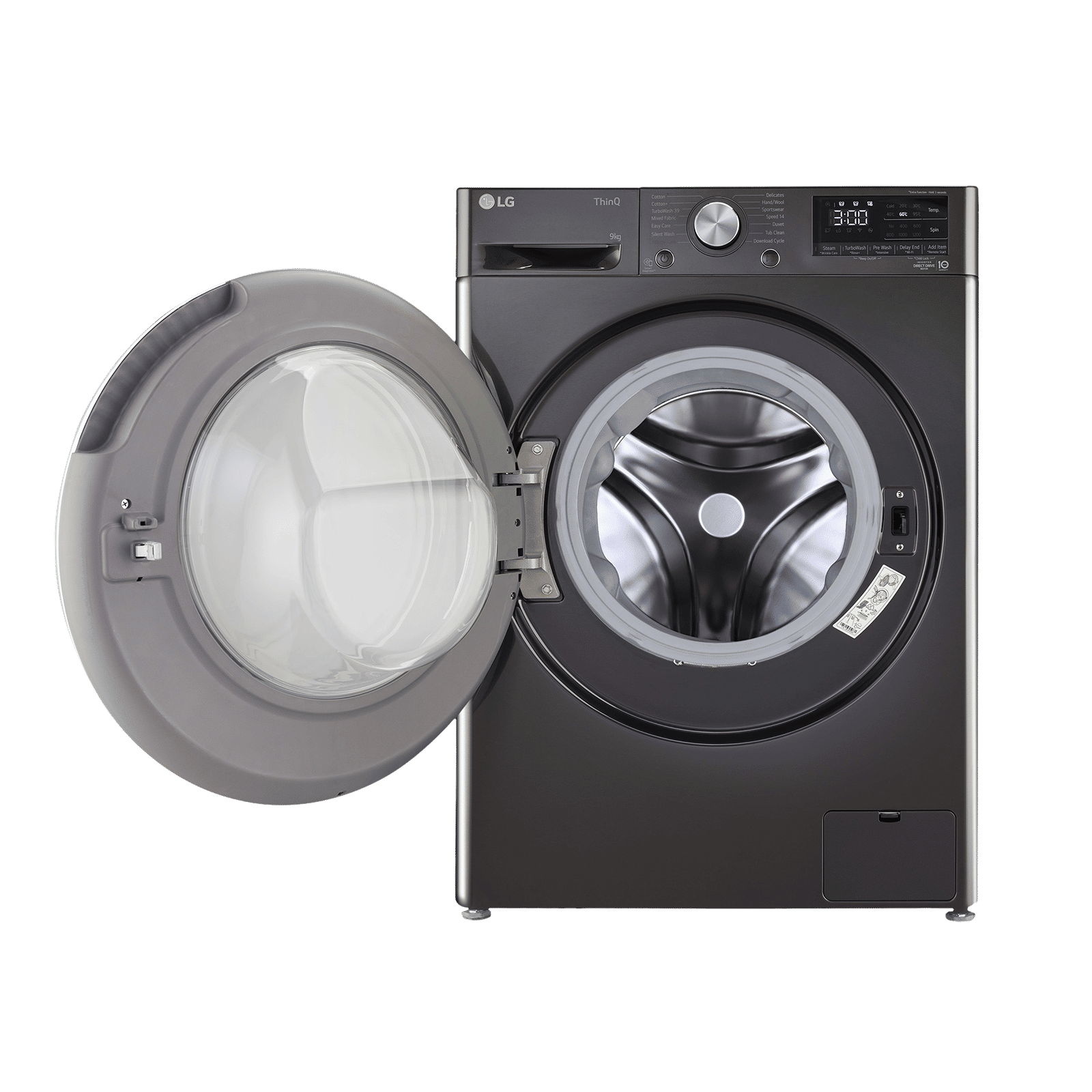 LG 9 Kg 5 Star Inverter Fully Automatic Front Load Washing Machine (FHP1209Z9B.ABLQEIL, In-built Heater, Steam Plus, Black)_6