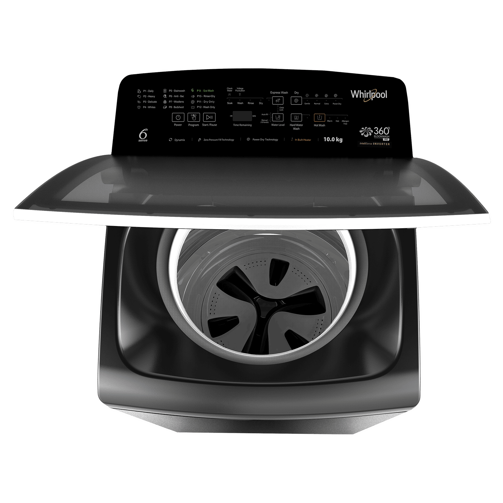 Whirlpool 10 kg Fully Automatic Top Load Washing Machine (BW Pro, 31593, 6th Sense Technology, Graphite) Whirlpool 10 kg Fully Automatic Top Load Washing Machine (BW Pro, 31593, 6th Sense Technology, Graphite)_10
