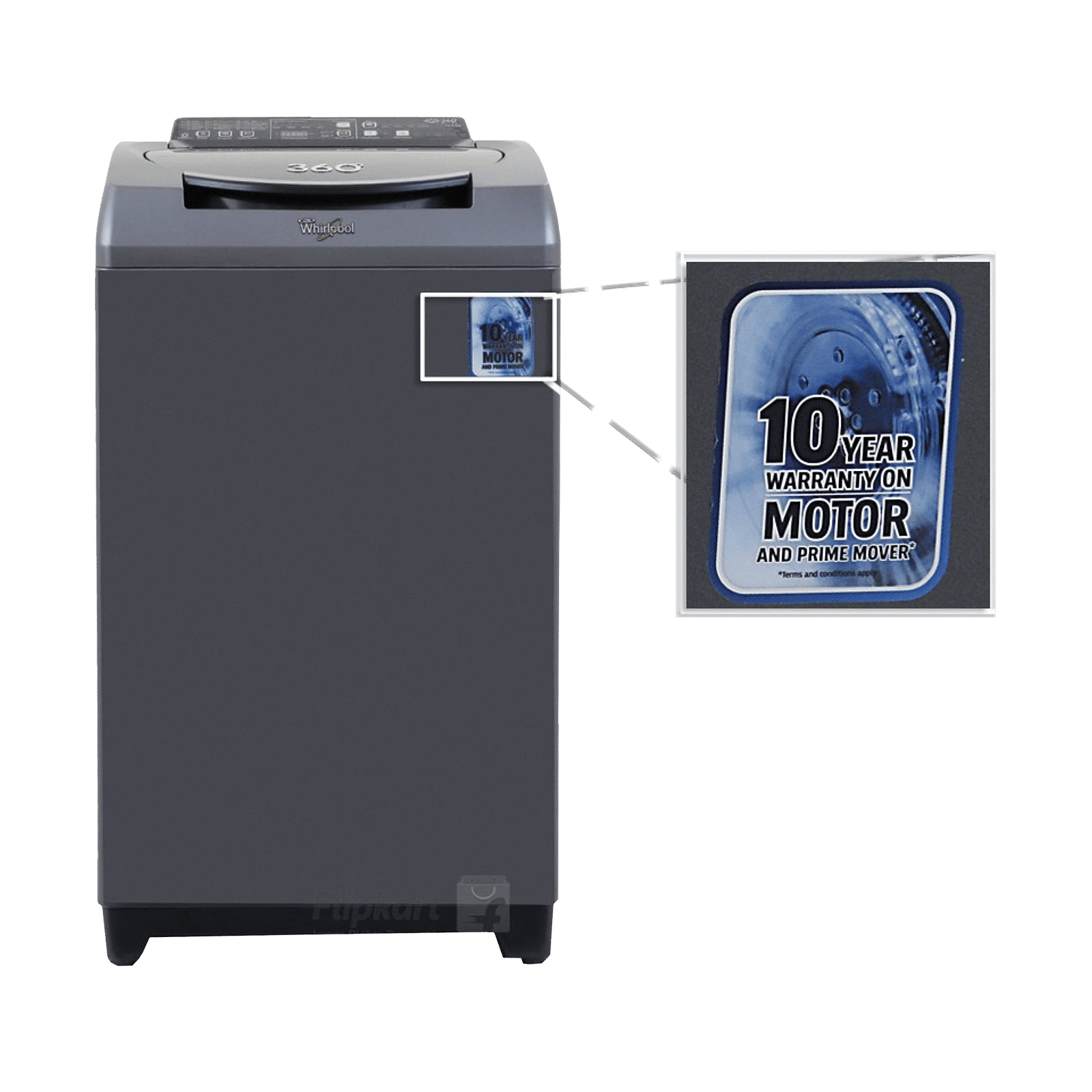 Whirlpool 10 kg Fully Automatic Top Load Washing Machine (BW Pro, 31593, 6th Sense Technology, Graphite) Whirlpool 10 kg Fully Automatic Top Load Washing Machine (BW Pro, 31593, 6th Sense Technology, Graphite)_12