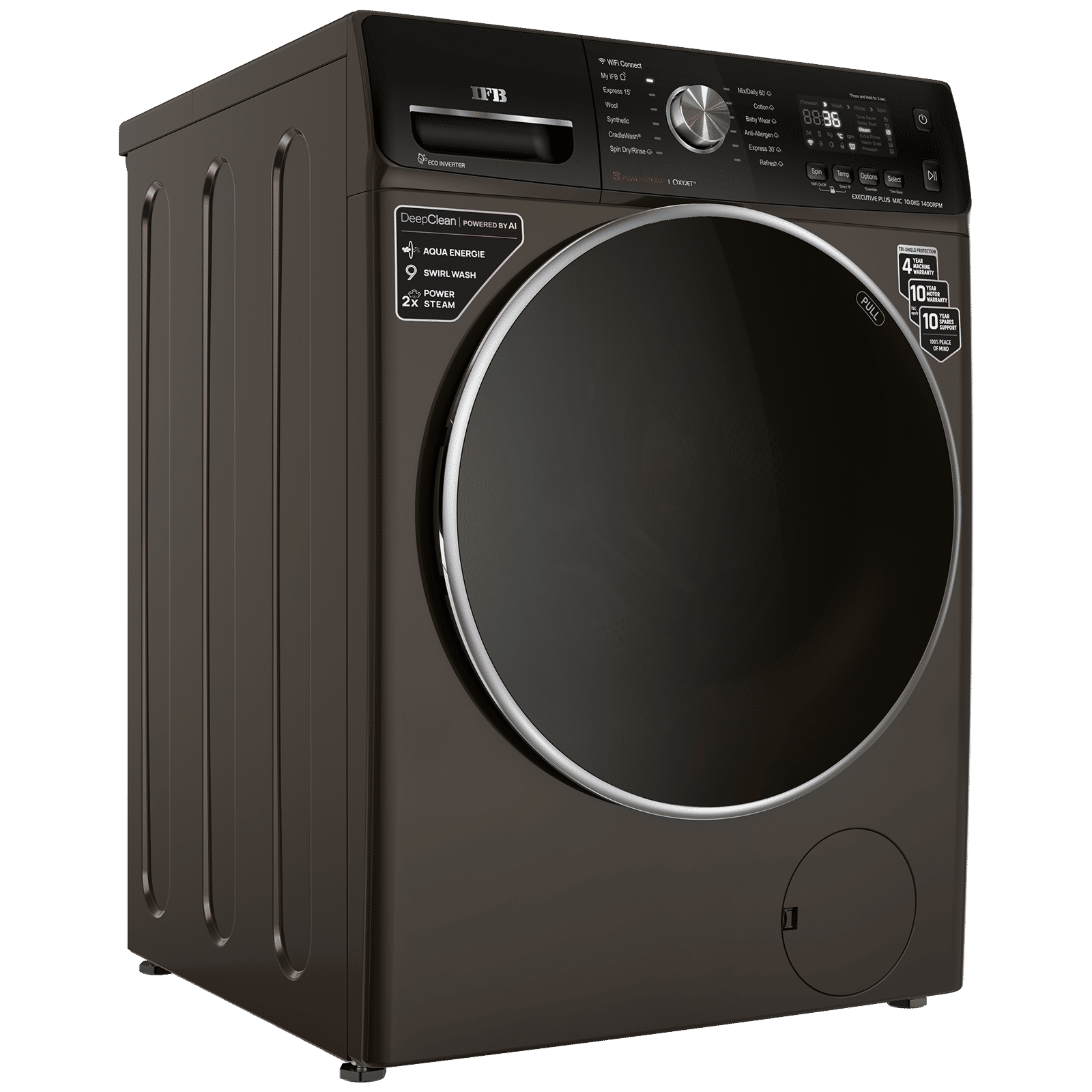 IFB 10 kg 5 Star Inverter Fully Automatic Front Load Washing Machine (Executive Plus MXC, Voice Enabled, Mocha)_4