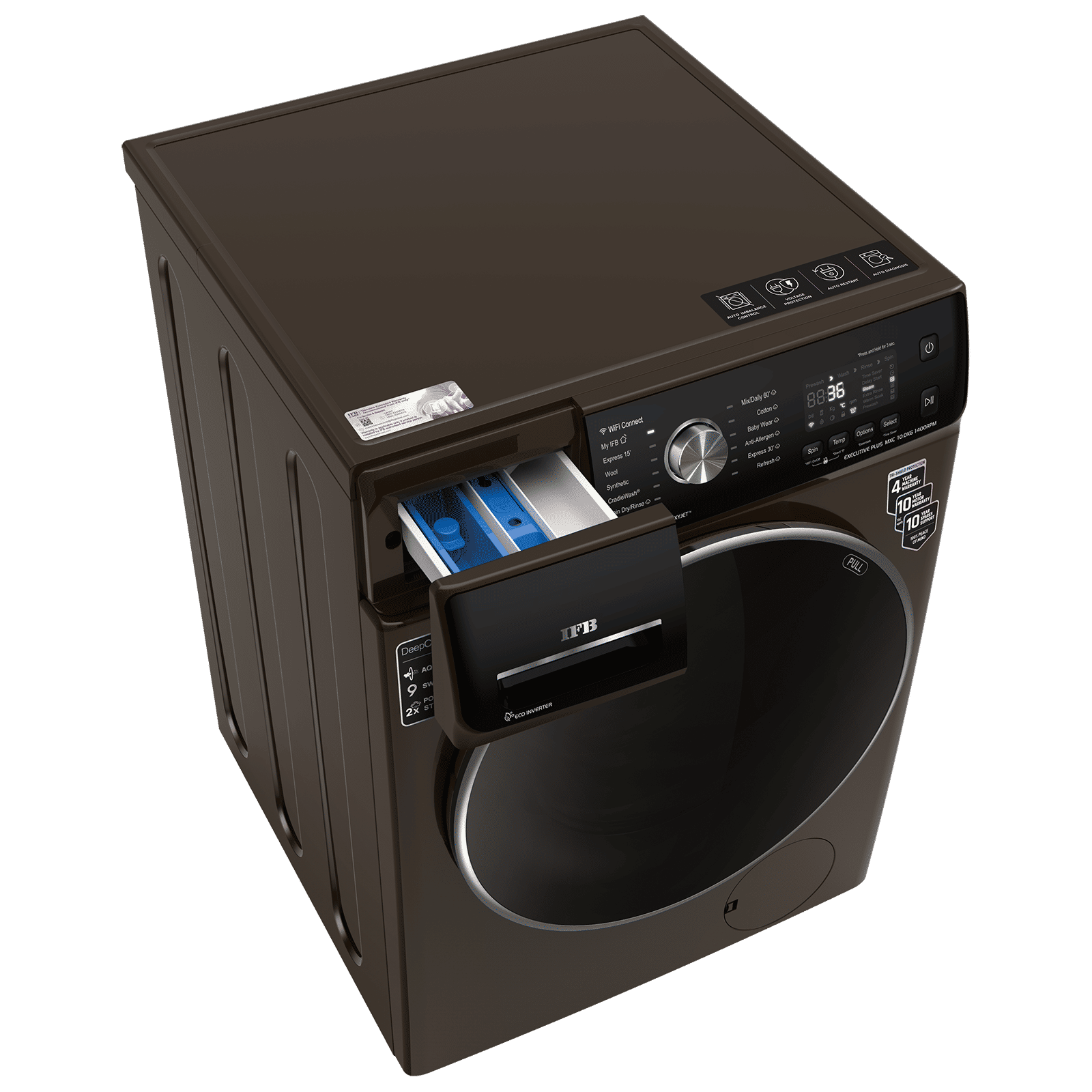 IFB 10 kg 5 Star Inverter Fully Automatic Front Load Washing Machine (Executive Plus MXC, Voice Enabled, Mocha)_7