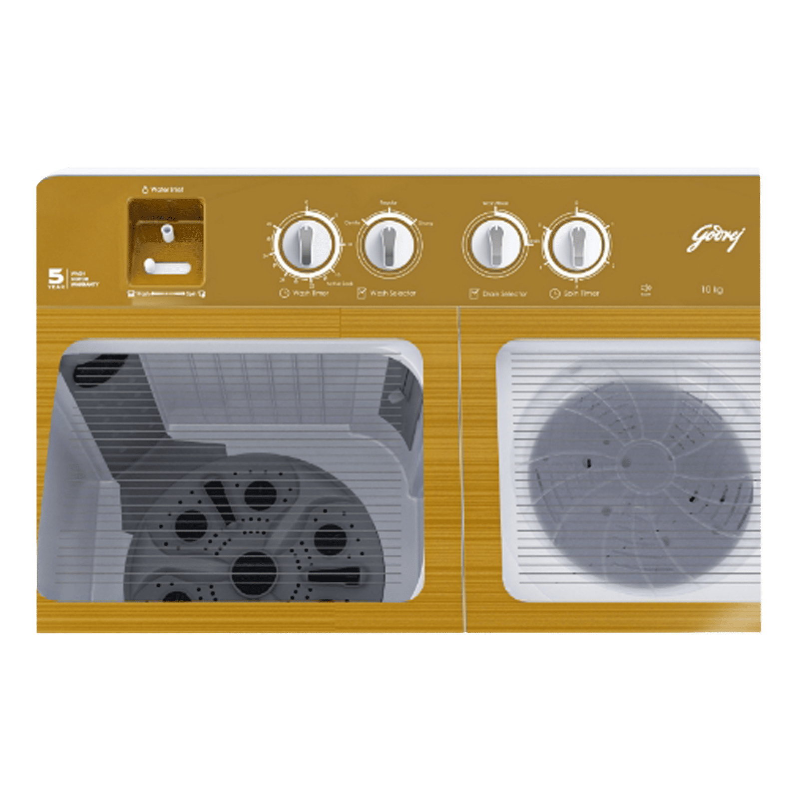 Godrej 10 kg 5 Star Semi Automatic Washing Machine with Tri-Roto Scrub Pulsator (Axis, Royal Gold) Godrej 10 kg 5 Star Semi Automatic Washing Machine with Tri-Roto Scrub Pulsator (Axis, Royal Gold)_9