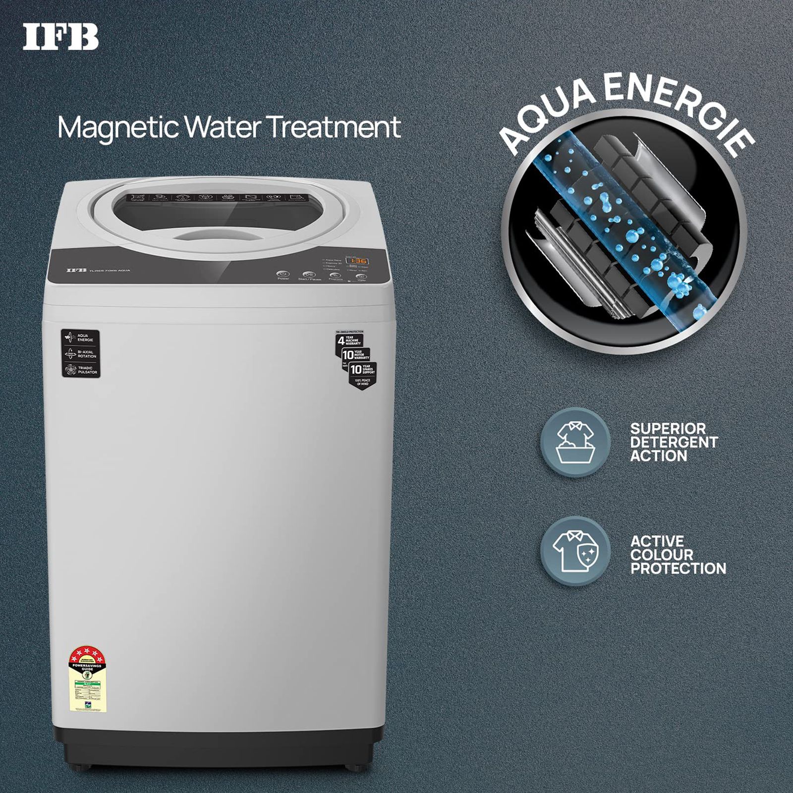 IFB 7 kg 5 Star Fully Automatic Top Load Washing Machine (TL-RES 7.0KG, 3D Wash System, Light Grey)_16
