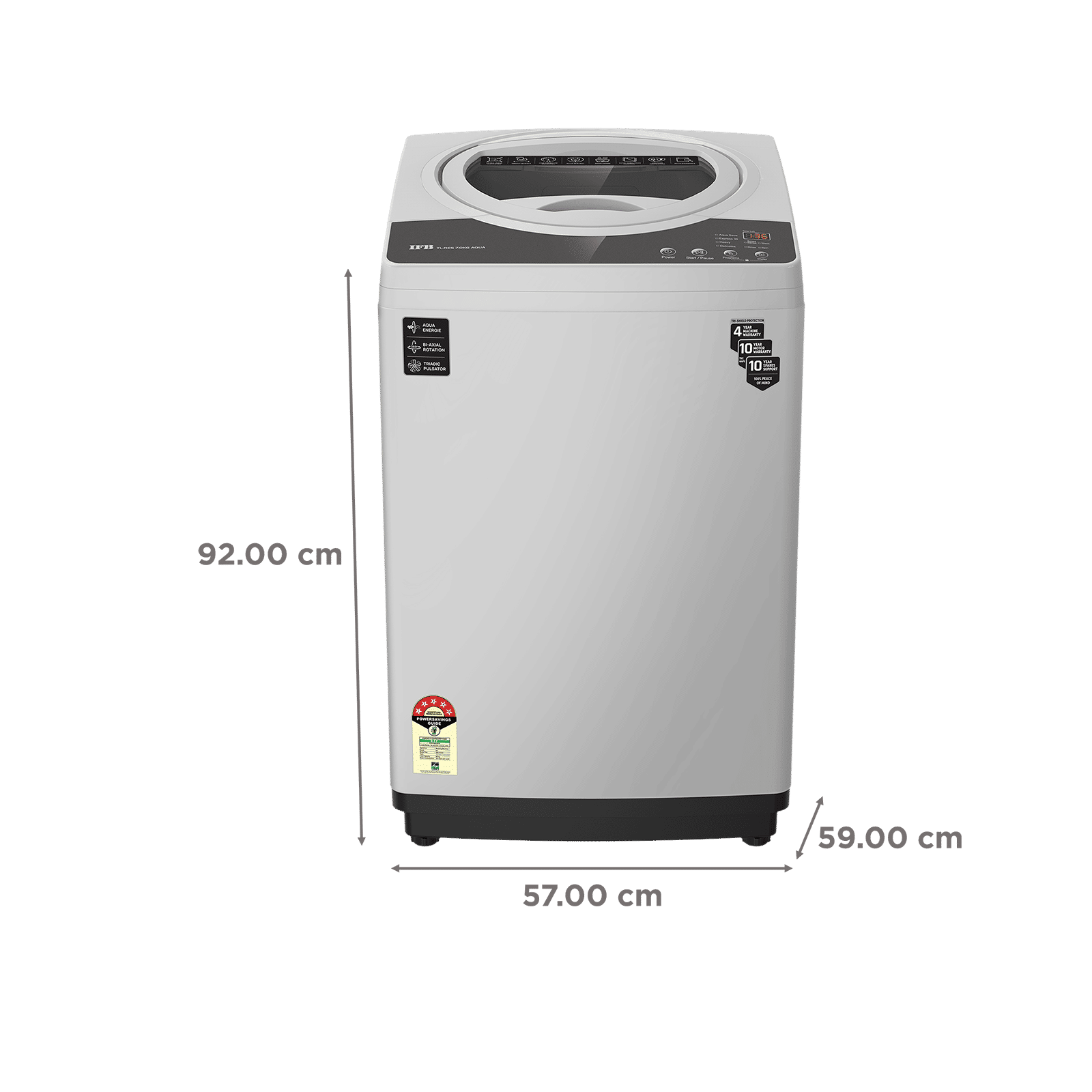 IFB 7 kg 5 Star Fully Automatic Top Load Washing Machine (TL-RES 7.0KG, 3D Wash System, Light Grey)_3