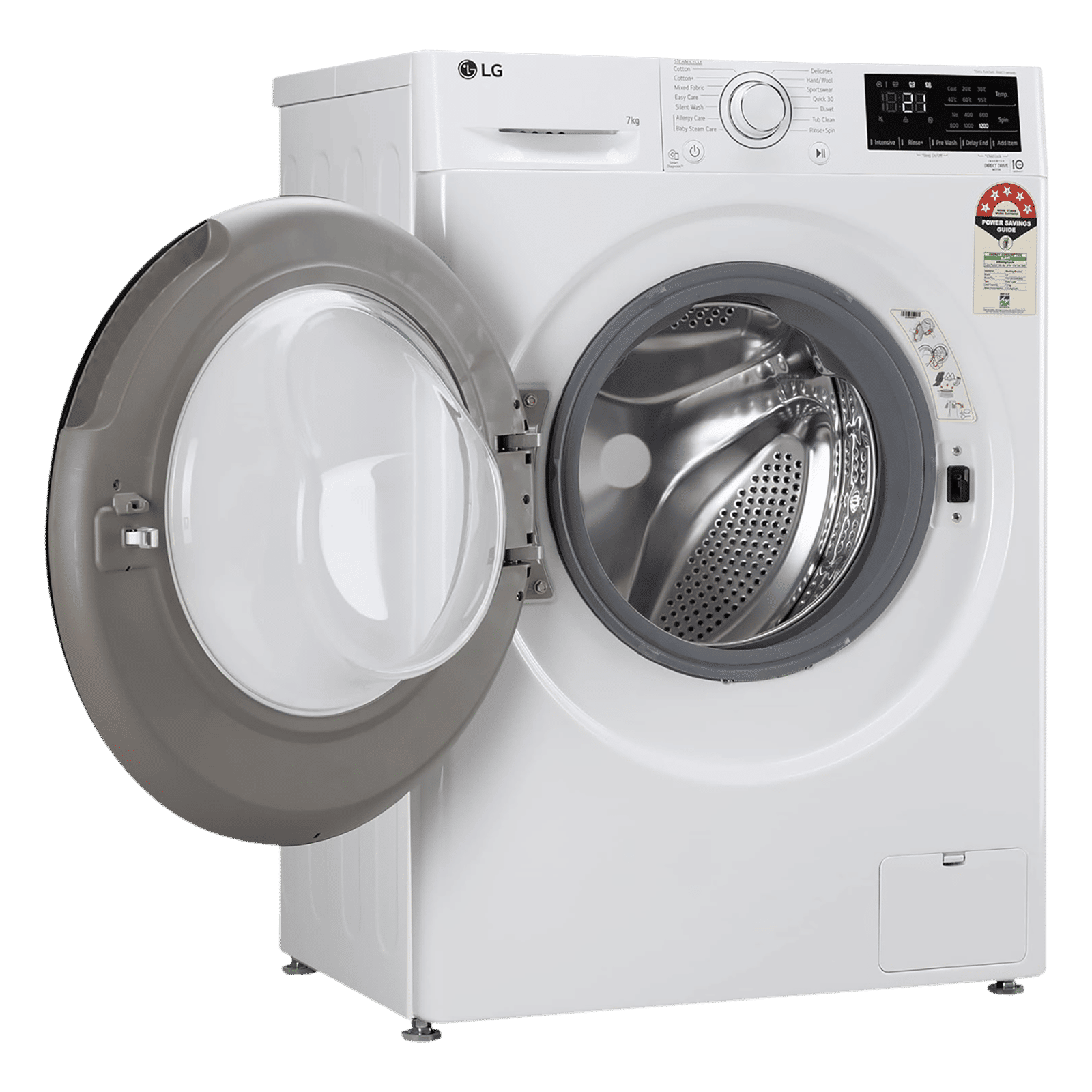 LG 7 kg 5 Star Inverter Fully Automatic Front Load Washing Machine (FHV1207Z2W, In-built Heater, White) LG 7 kg 5 Star Inverter Fully Automatic Front Load Washing Machine (FHV1207Z2W, In-built Heater, White)_10