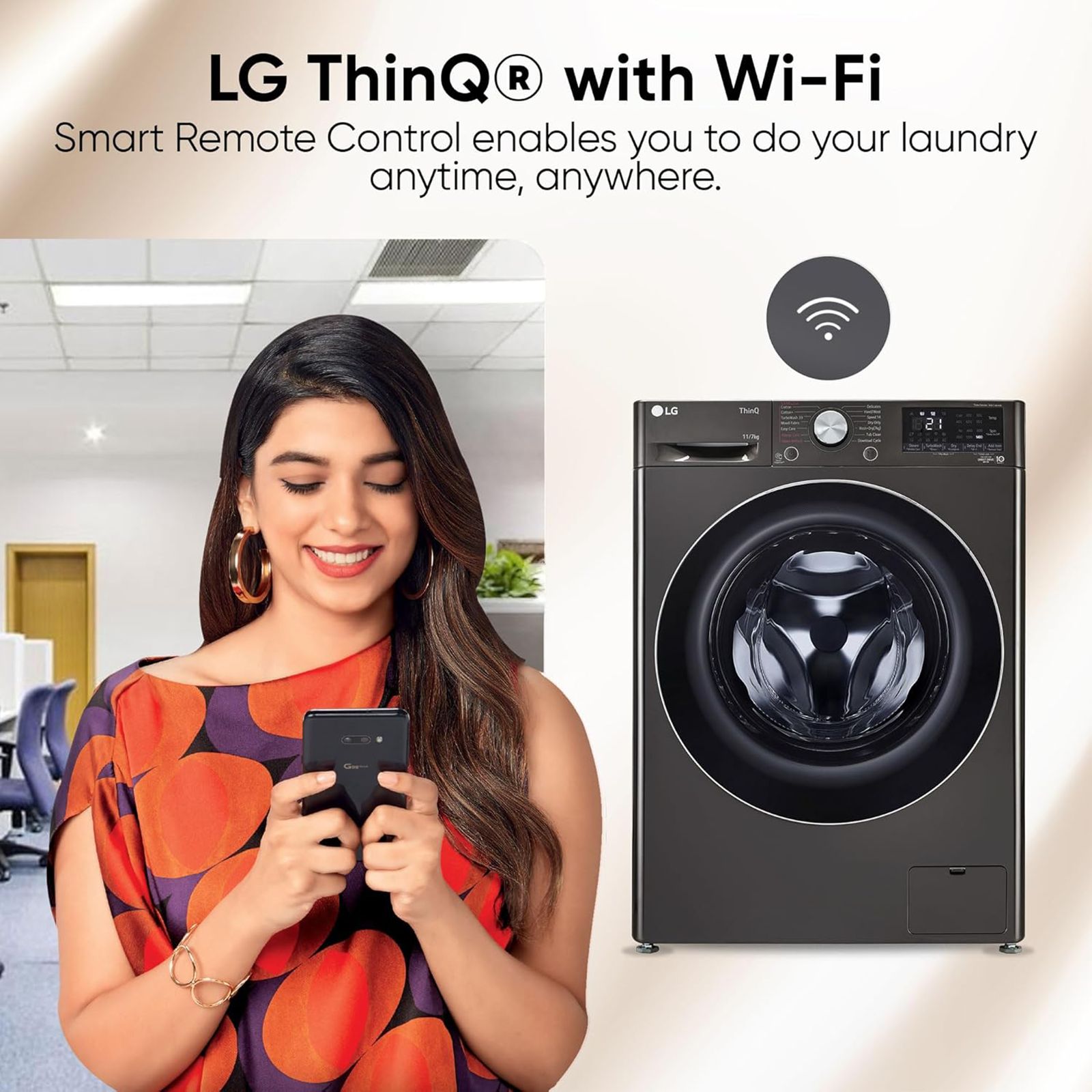 LG Vivace 11 kg/7 kg 5 Star Fully Automatic Front Load Washer Dryer Combo (AI Direct Drive Technology, FHD1107STB.ABLQEIL, Black VCM) LG Vivace 11 kg/7 kg 5 Star Fully Automatic Front Load Washer Dryer Combo (AI Direct Drive Technology, FHD1107STB.ABLQEIL, Black VCM)_16