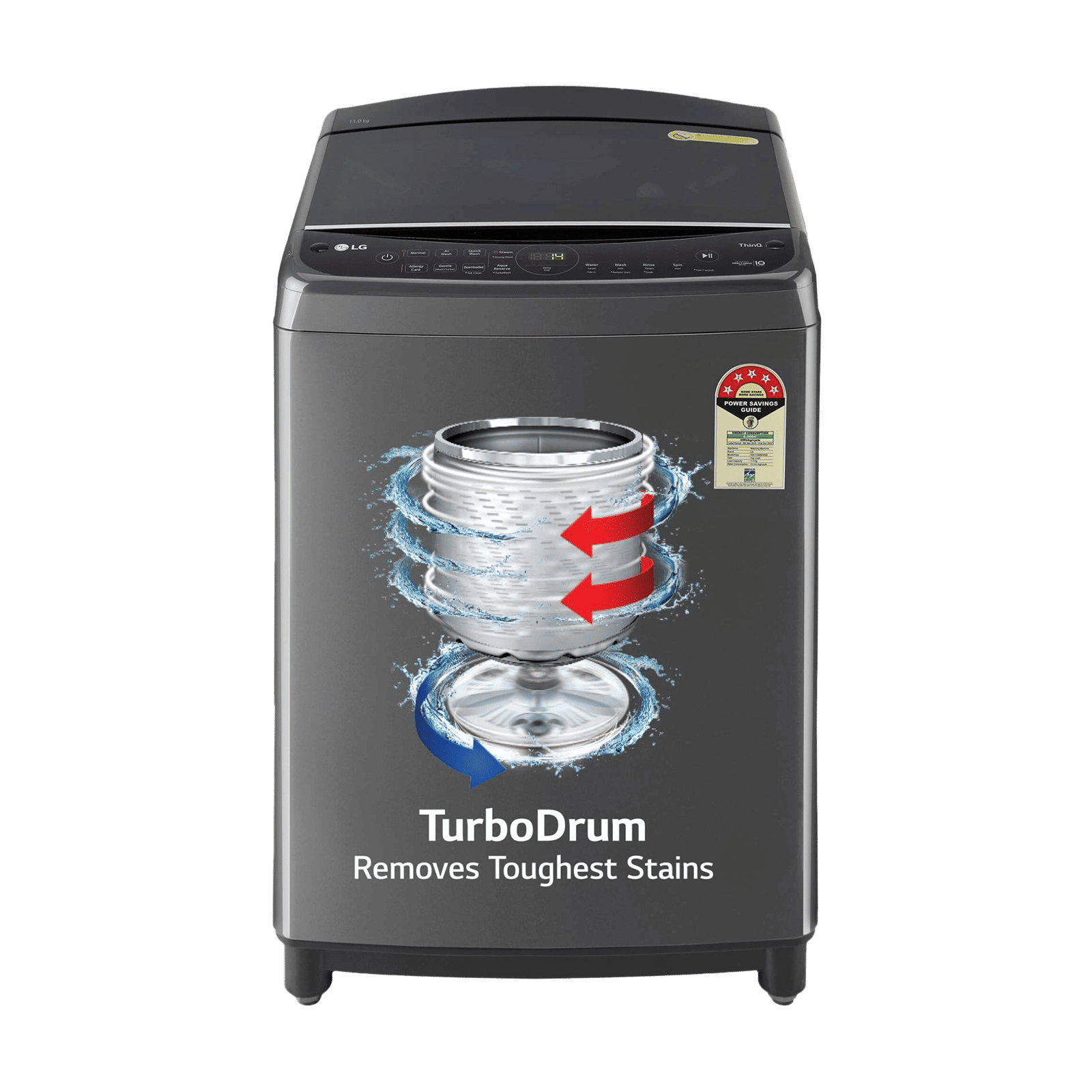 LG 11 kg 5 Star Inverter Fully Automatic Top Load Washing Machine (THD11SWM.ABMQEIL, AI Direct Drive, Middle Black) LG 11 kg 5 Star Inverter Fully Automatic Top Load Washing Machine (THD11SWM.ABMQEIL, AI Direct Drive, Middle Black)_1