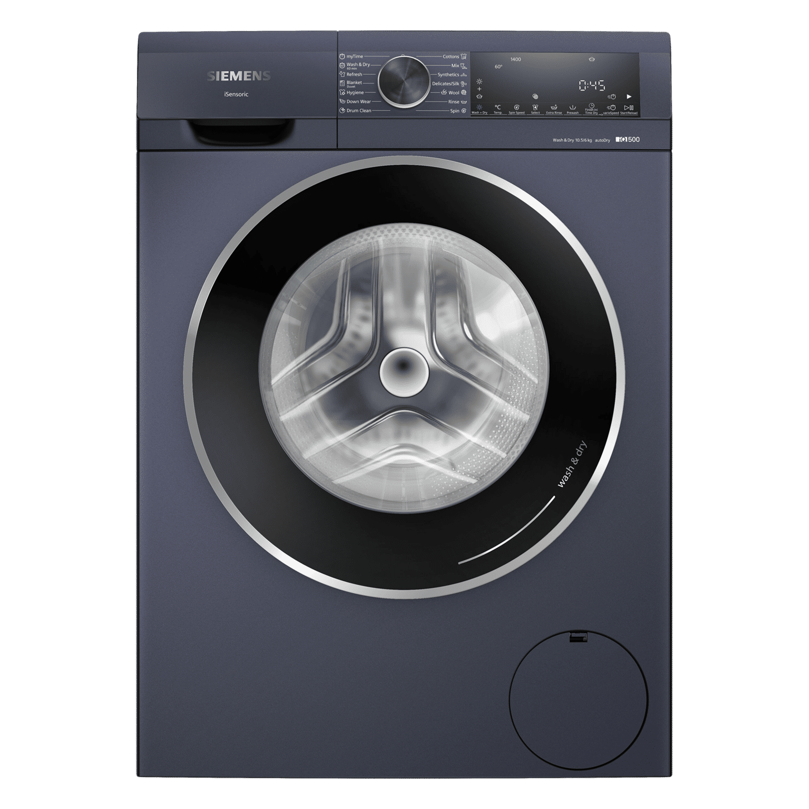 SIEMENS 10.5 kg/6 kg Fully Automatic Front Load Washer Dryer Combo (Multiple Water Protection, WNE4A2UPIN, Dark Blue) SIEMENS 10.5 kg/6 kg Fully Automatic Front Load Washer Dryer Combo (Multiple Water Protection, WNE4A2UPIN, Dark Blue)_1