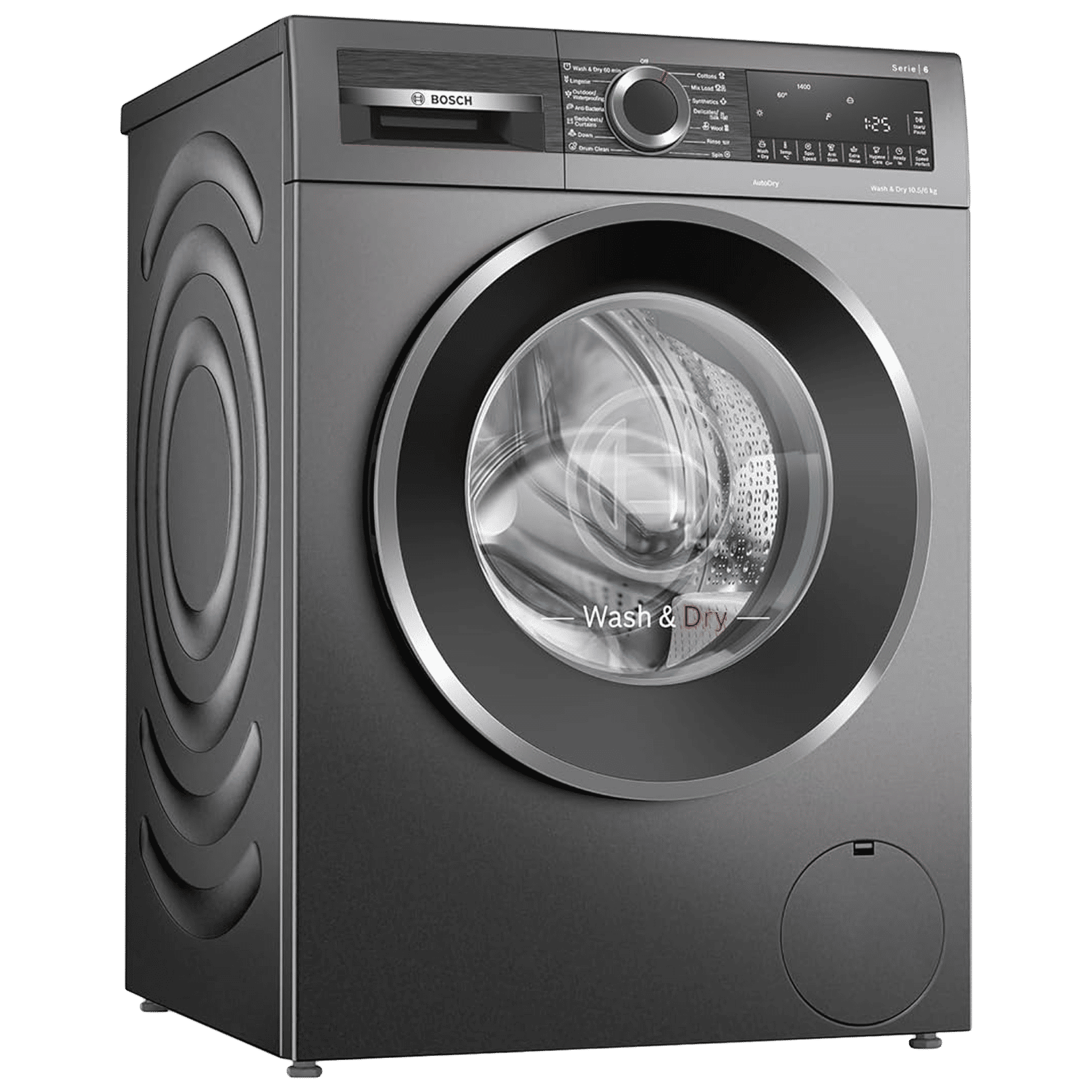 BOSCH 10.5/6 kg 5 Star Fully Automatic Front Load Washer Dryer(Series 6, WNA2E4U1IN, In-built Heater, Grey) BOSCH 10.5/6 kg 5 Star Fully Automatic Front Load Washer Dryer(Series 6, WNA2E4U1IN, In-built Heater, Grey)_5