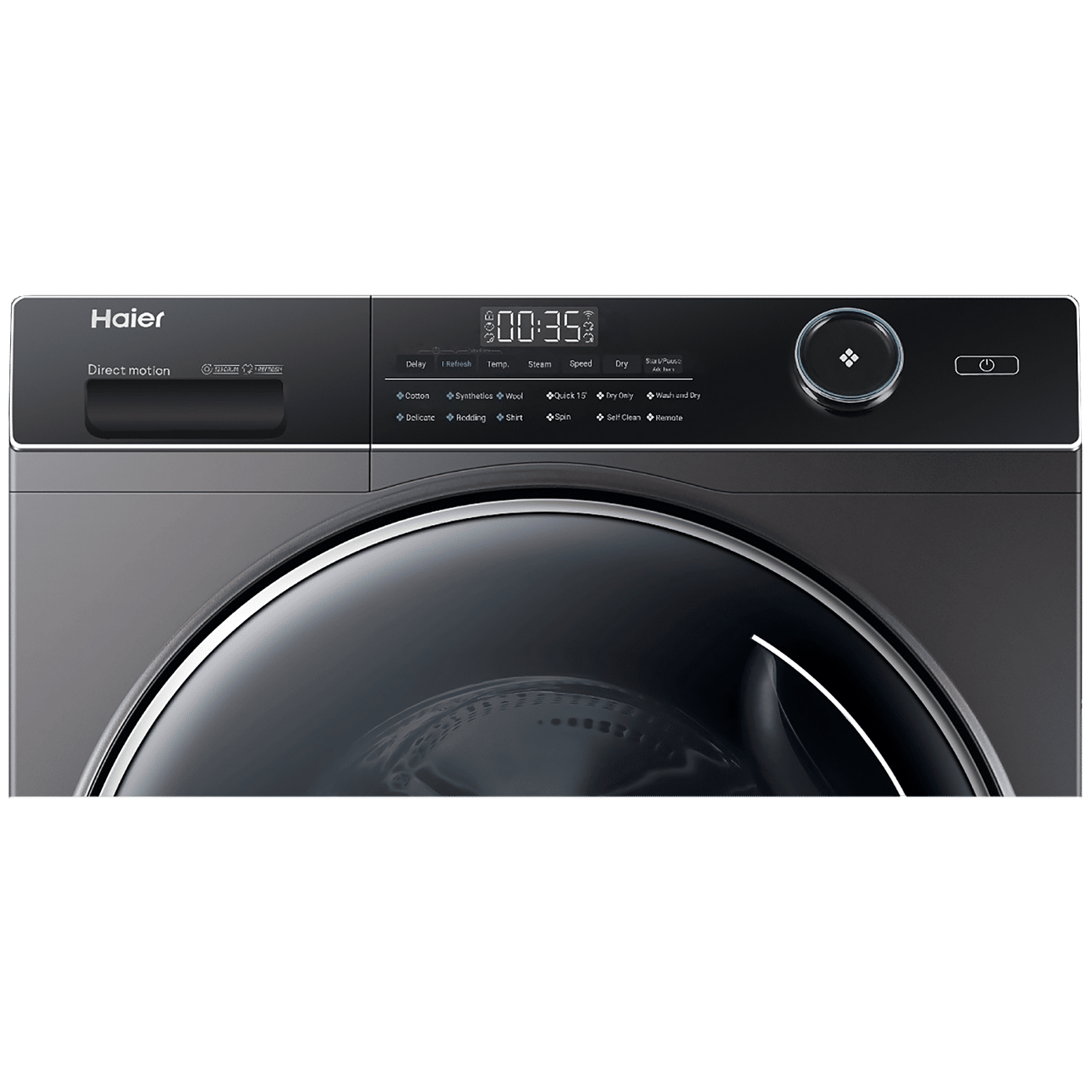 Haier 10.5/7 kg 5 Star Fully Automatic Front Load Washer Dryer(HWD105-B14959S8U1, Direct Motion Motor, Dark Jade Silver) Haier 10.5/7 kg 5 Star Fully Automatic Front Load Washer Dryer(HWD105-B14959S8U1, Direct Motion Motor, Dark Jade Silver)_4