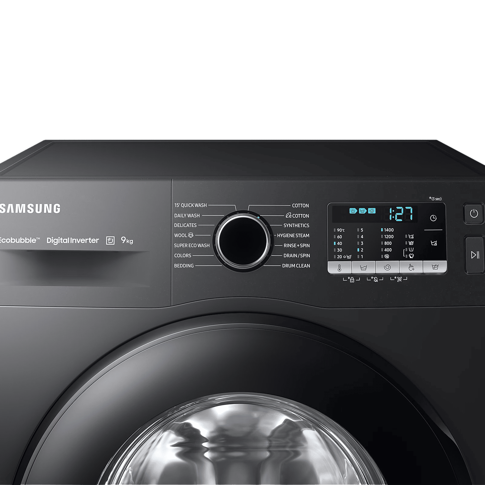 SAMSUNG 9 kg 5 Star Inverter Fully Automatic Front Load Washing Machine (WW90TA046AB1TL, Hygiene Steam, Diamond Drum, Black) SAMSUNG 9 kg 5 Star Inverter Fully Automatic Front Load Washing Machine (WW90TA046AB1TL, Hygiene Steam, Diamond Drum, Black)_4