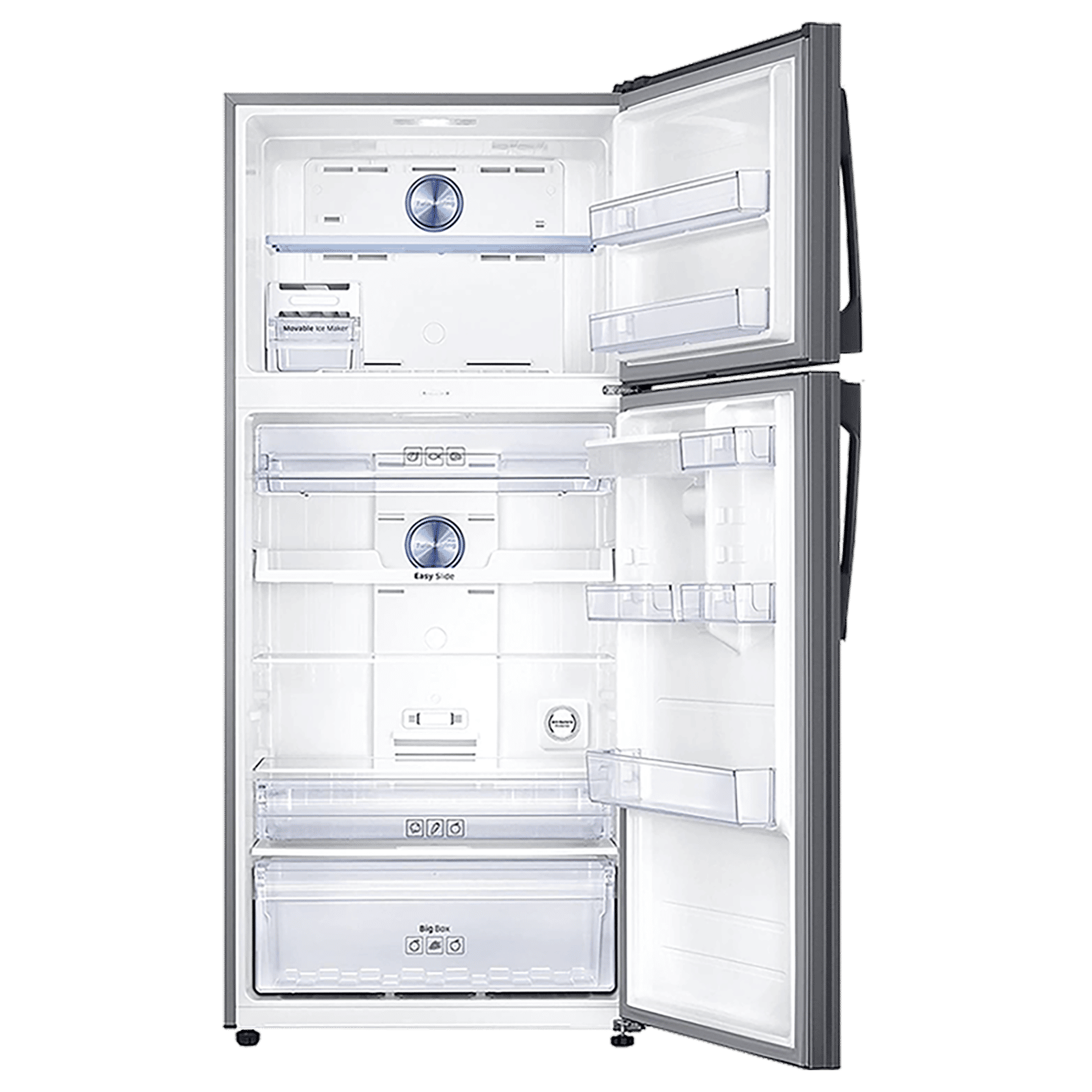 SAMSUNG 523 Litres 2 Star Frost Free Double Door Convertible Refrigerator with Water Dispenser (RT54K6558SL/TL, Real Stainless)_6