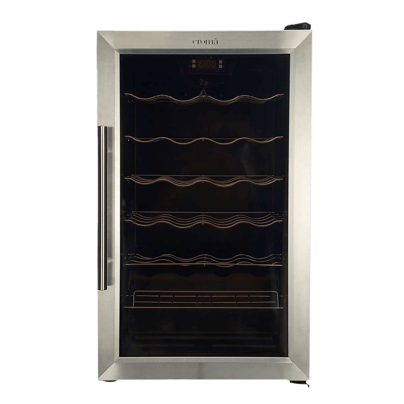 Croma 66 Litres 22 Bottles Wine Cooler (Mechanical Temperature Control, Black) Croma 66 Litres 22 Bottles Wine Cooler (Mechanical Temperature Control, Black)_1