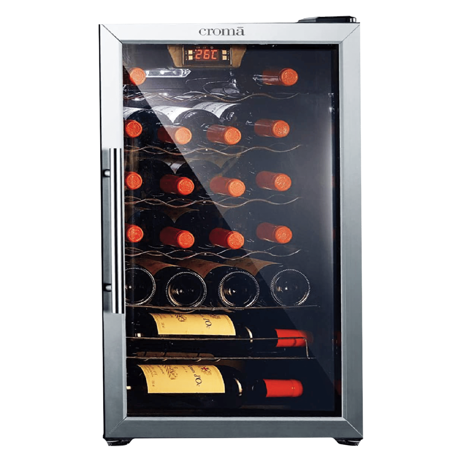 Croma 66 Litres 22 Bottles Wine Cooler (Mechanical Temperature Control, Black) Croma 66 Litres 22 Bottles Wine Cooler (Mechanical Temperature Control, Black)_6