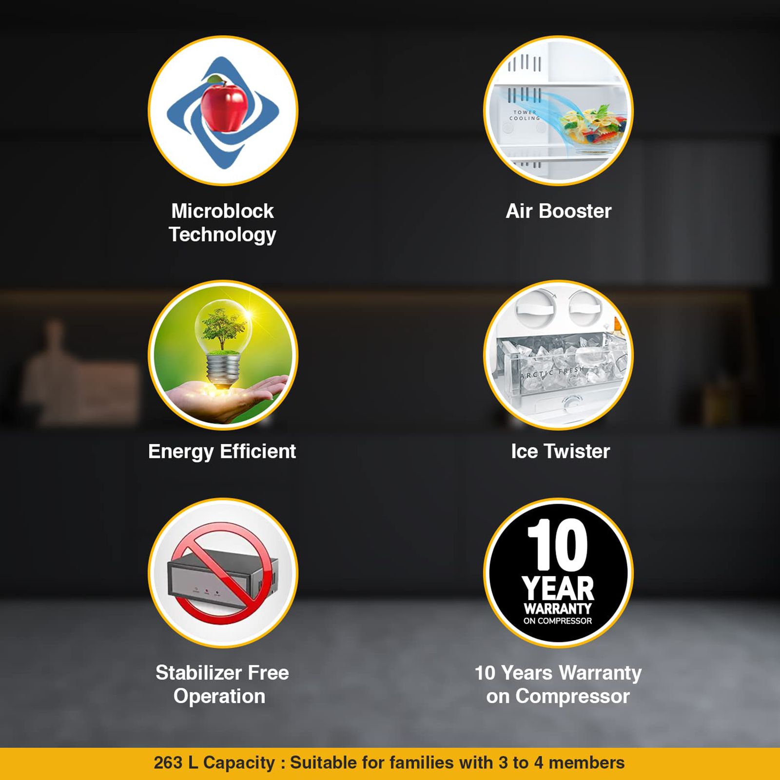 Whirlpool Protton 215 Litres Frost Free Triple Door Refrigerator with 6th Sense ActiveFresh Technology (20807, Alpha Steel) Whirlpool Protton 215 Litres Frost Free Triple Door Refrigerator with 6th Sense ActiveFresh Technology (20807, Alpha Steel)_13