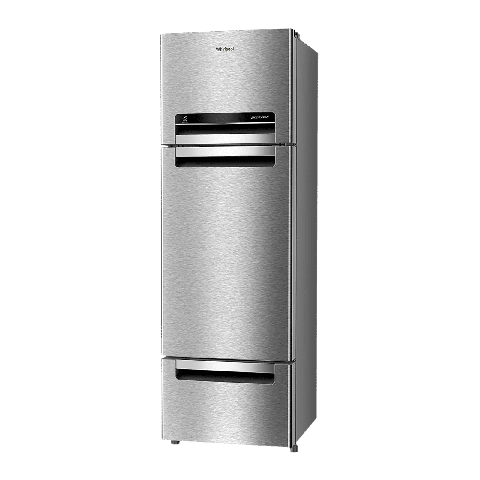 Whirlpool Protton 215 Litres Frost Free Triple Door Refrigerator with 6th Sense ActiveFresh Technology (20807, Alpha Steel) Whirlpool Protton 215 Litres Frost Free Triple Door Refrigerator with 6th Sense ActiveFresh Technology (20807, Alpha Steel)_4
