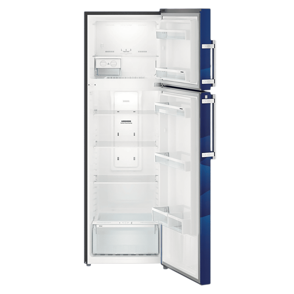 LIEBHERR 346 Litres 4 Star Frost Free Double Door Refrigerator with Central Power Cooling (TCb 3520, Blue Landscape)_4
