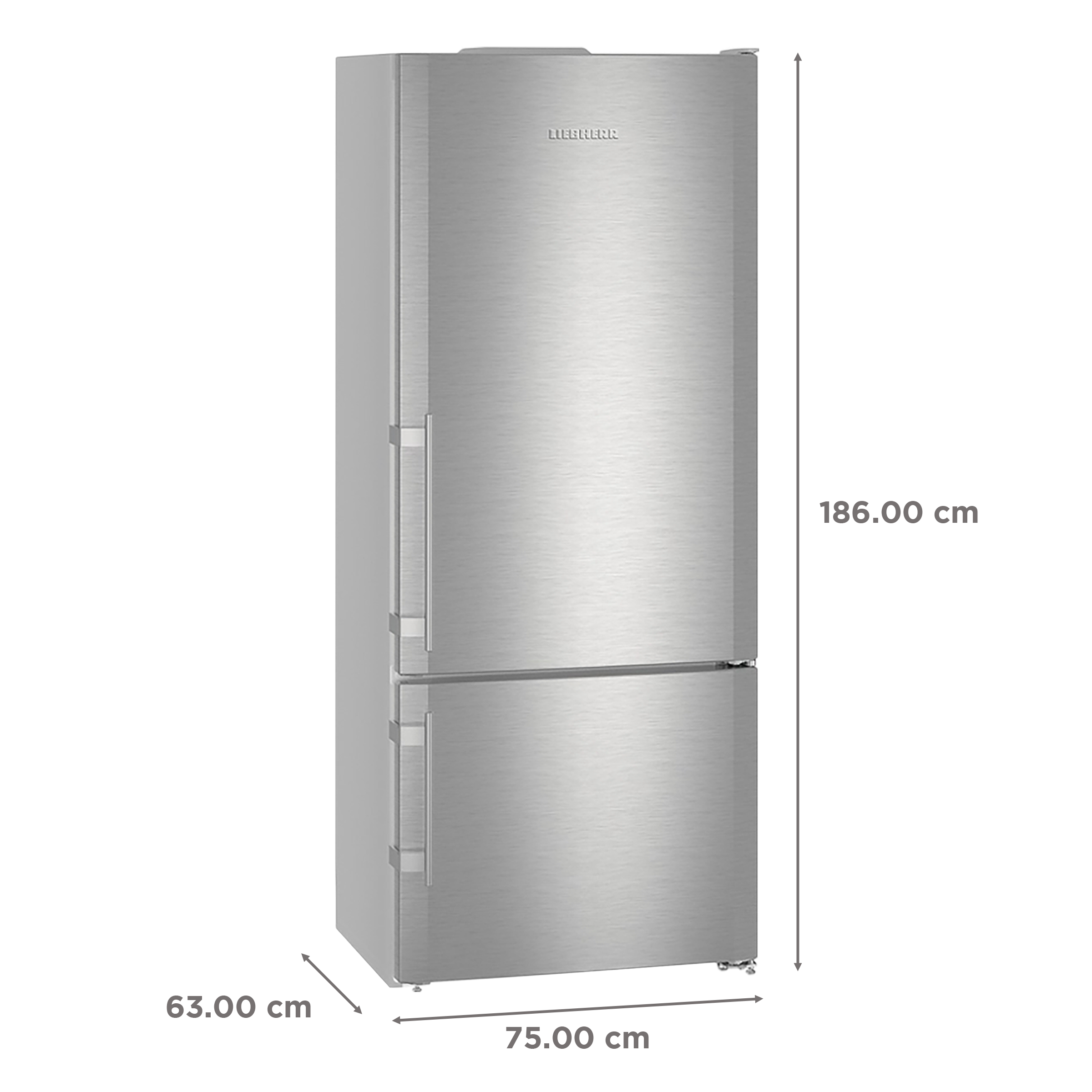 LIEBHERR 442 Litres 2 Star Frost Free Double Door Refrigerator with DuoCooling Technology (CNPEF4516, Silver) LIEBHERR 442 Litres 2 Star Frost Free Double Door Refrigerator with DuoCooling Technology (CNPEF4516, Silver)_3