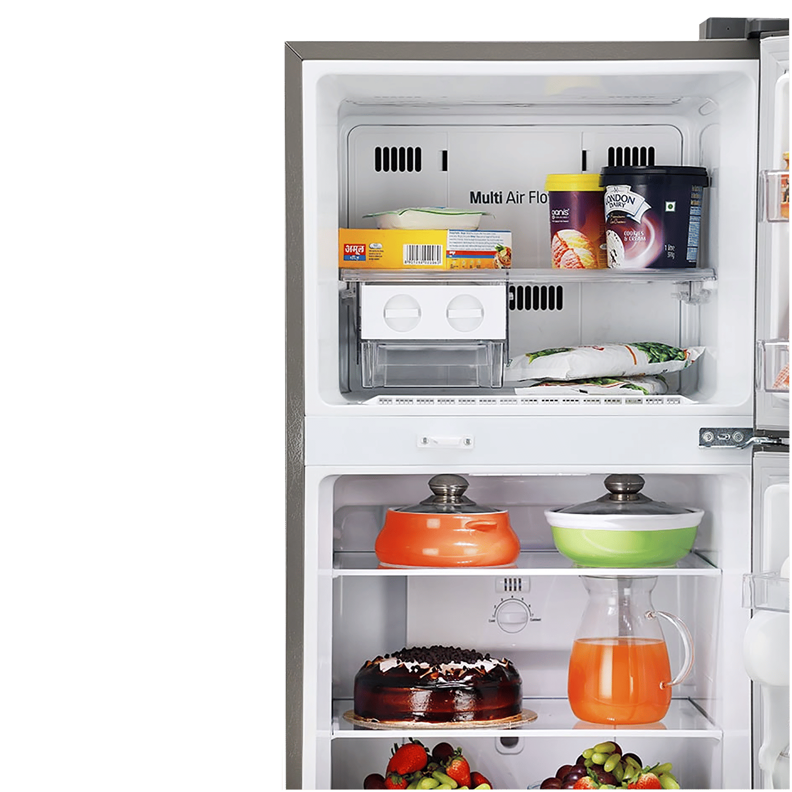 LG 242 Litres 1 Star Frost Free Double Door Refrigerator with Multi Air Flow (GL-N292DDSY, Dazzle Steel) LG 242 Litres 1 Star Frost Free Double Door Refrigerator with Multi Air Flow (GL-N292DDSY, Dazzle Steel)_7