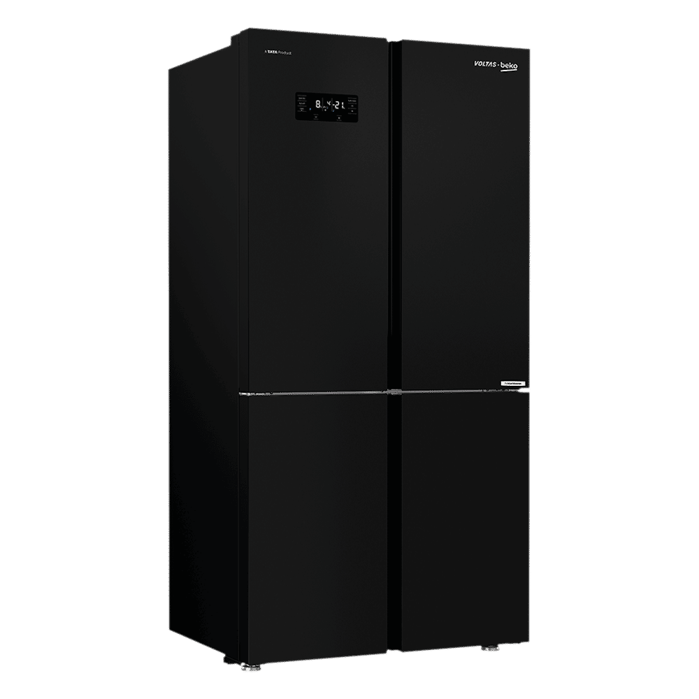 VOLTAS beko 626 Litres Frost Free Side by Side Refrigerator with Neo Frost Dual Cooling (RSB64GF, Glass Black)_4