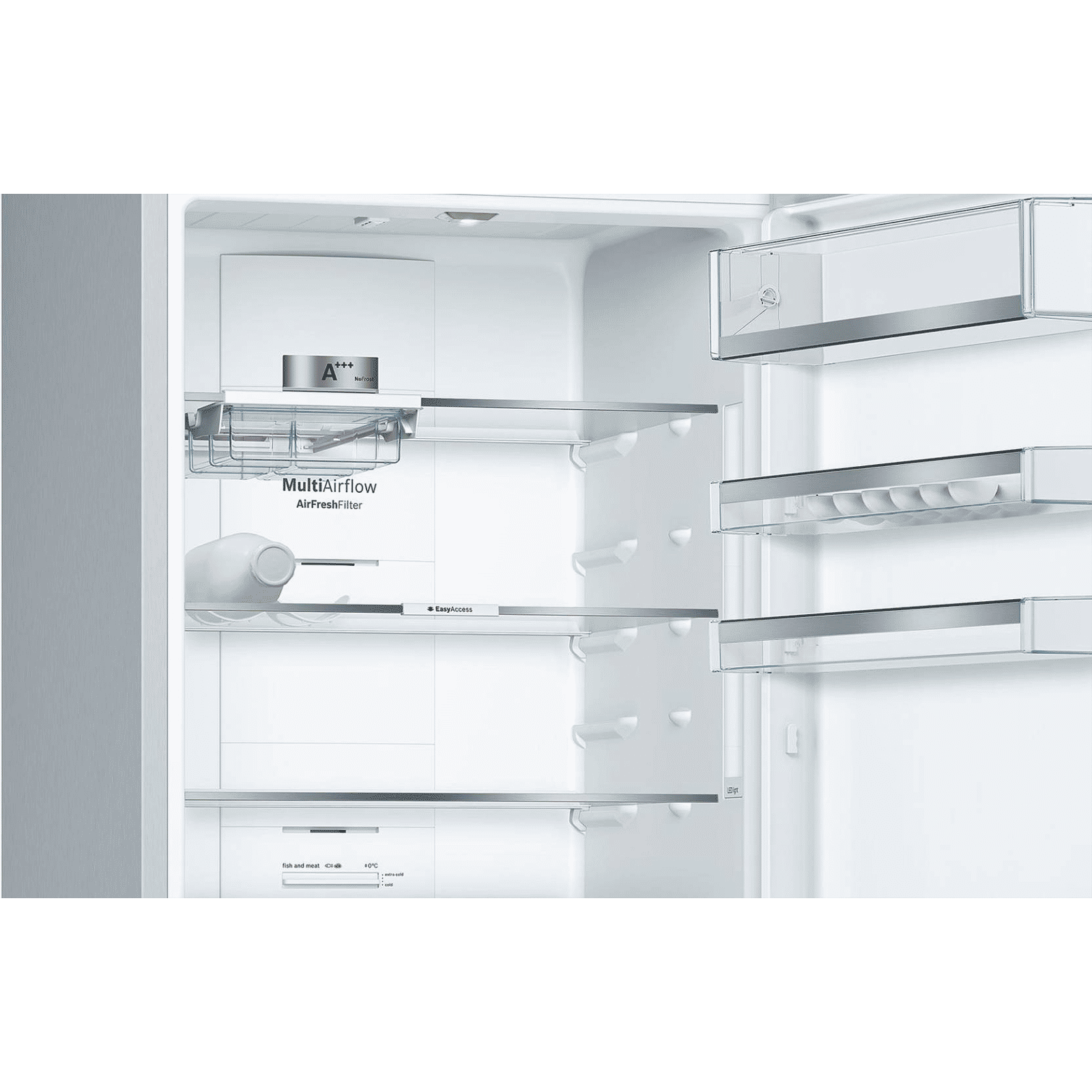 BOSCH Serie 6 559 Litres 2 Star Frost Free Double Door Bottom Mount Refrigerator with Temperature Display (KGN56LB41I, Black) BOSCH Serie 6 559 Litres 2 Star Frost Free Double Door Bottom Mount Refrigerator with Temperature Display (KGN56LB41I, Black)_5
