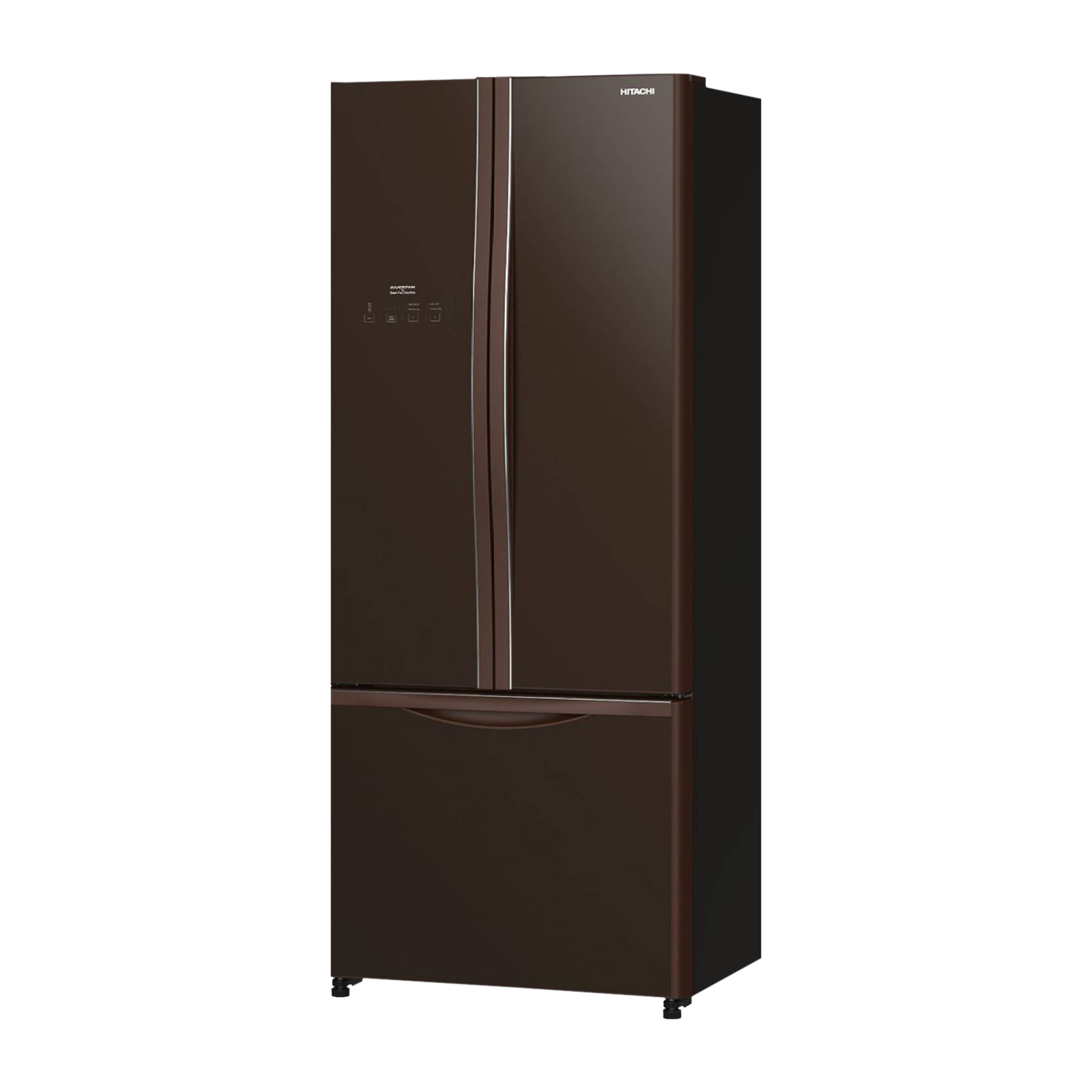 HITACHI 511 Litres Frost Free Triple Door Bottom Mount Refrigerator with Dual Fan Cooling (R-WB560PND9, Glass Brown) HITACHI 511 Litres Frost Free Triple Door Bottom Mount Refrigerator with Dual Fan Cooling (R-WB560PND9, Glass Brown)_4