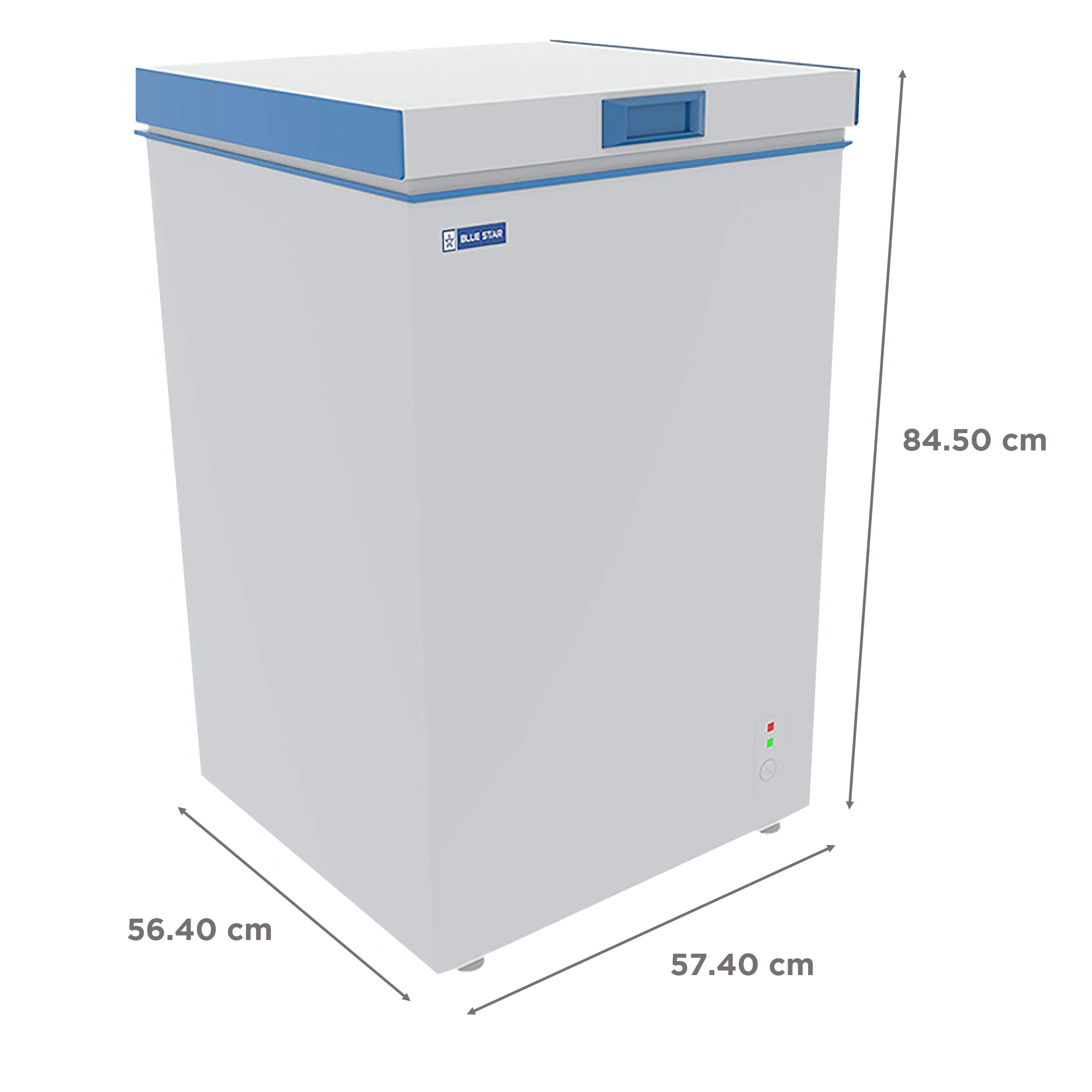 Blue Star 95 Litres Single Door Deep Freezer (High Density PUF Insulation, CHFSD100DHSW, White)_3