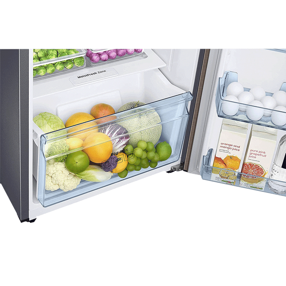 SAMSUNG 253 Litres 2 Star Frost Free Double Door Refrigerator with MoistFresh Zone (RT28T3722DX/HL, Luxe Brown)_12