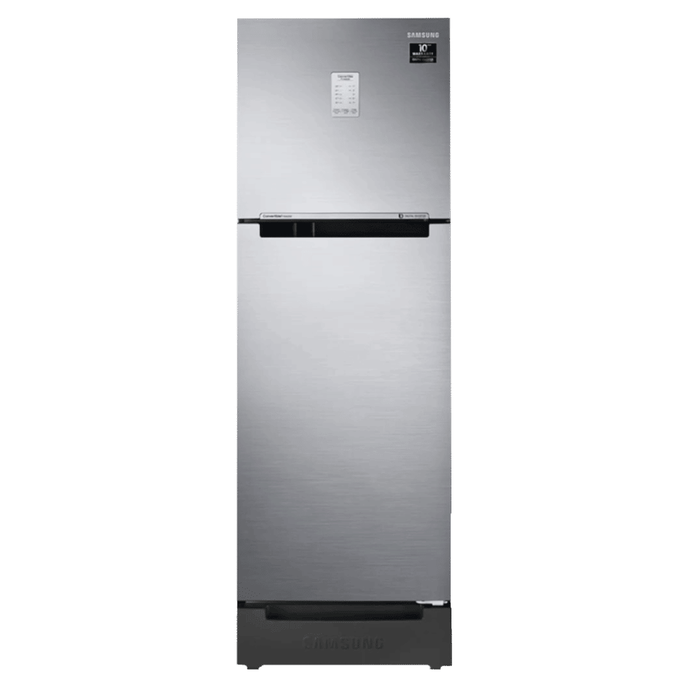 SAMSUNG 253 Litres 2 Star Frost Free Double Door Convertible Refrigerator with Base Stand Drawer (RT28T3822S8/HL, Elegant Inox) SAMSUNG 253 Litres 2 Star Frost Free Double Door Convertible Refrigerator with Base Stand Drawer (RT28T3822S8/HL, Elegant Inox)_1