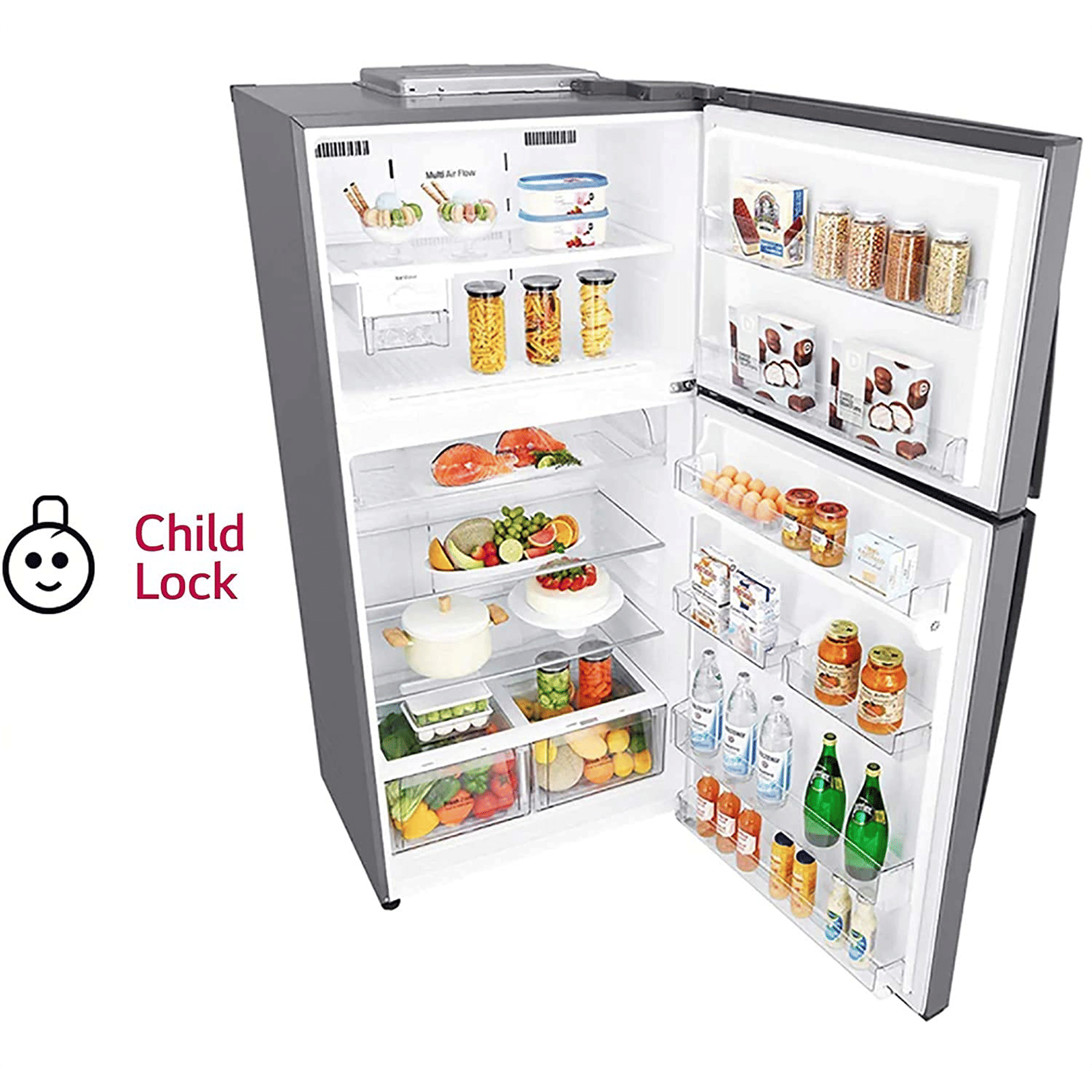 LG 592 Litres 3 Star Frost Free Double Door Smart Wi-Fi Enabled Refrigerator with Door Cooling Plus Technology (GR-H812HLHQ.APZQEB, Platinum Silver III) LG 592 Litres 3 Star Frost Free Double Door Smart Wi-Fi Enabled Refrigerator with Door Cooling Plus Technology (GR-H812HLHQ.APZQEB, Platinum Silver III)_11
