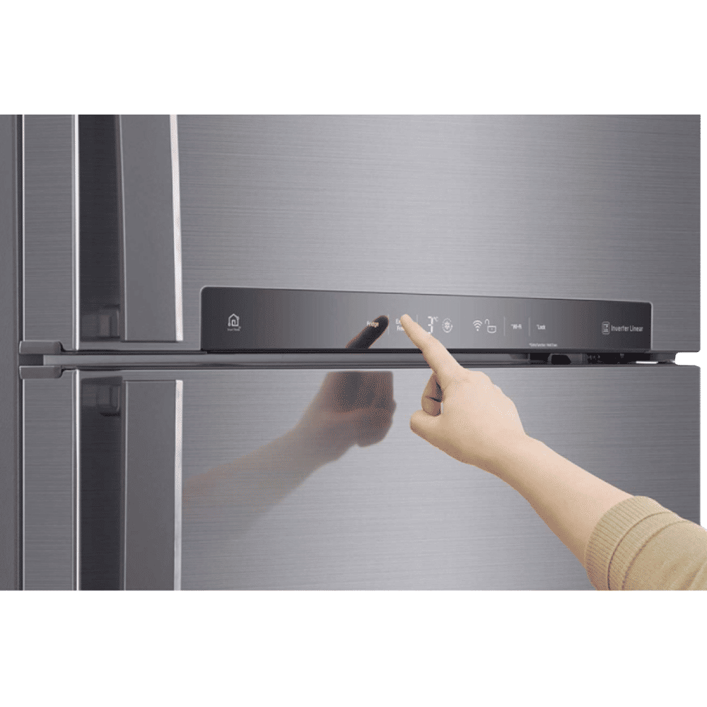 LG 516 Litres 3 Star Frost Free Double Door Smart Wi-Fi Enabled Refrigerator with Smart Diagnosis (GN-H602HLHQ.APZQEB, Platinum Silver III) LG 516 Litres 3 Star Frost Free Double Door Smart Wi-Fi Enabled Refrigerator with Smart Diagnosis (GN-H602HLHQ.APZQEB, Platinum Silver III)_11