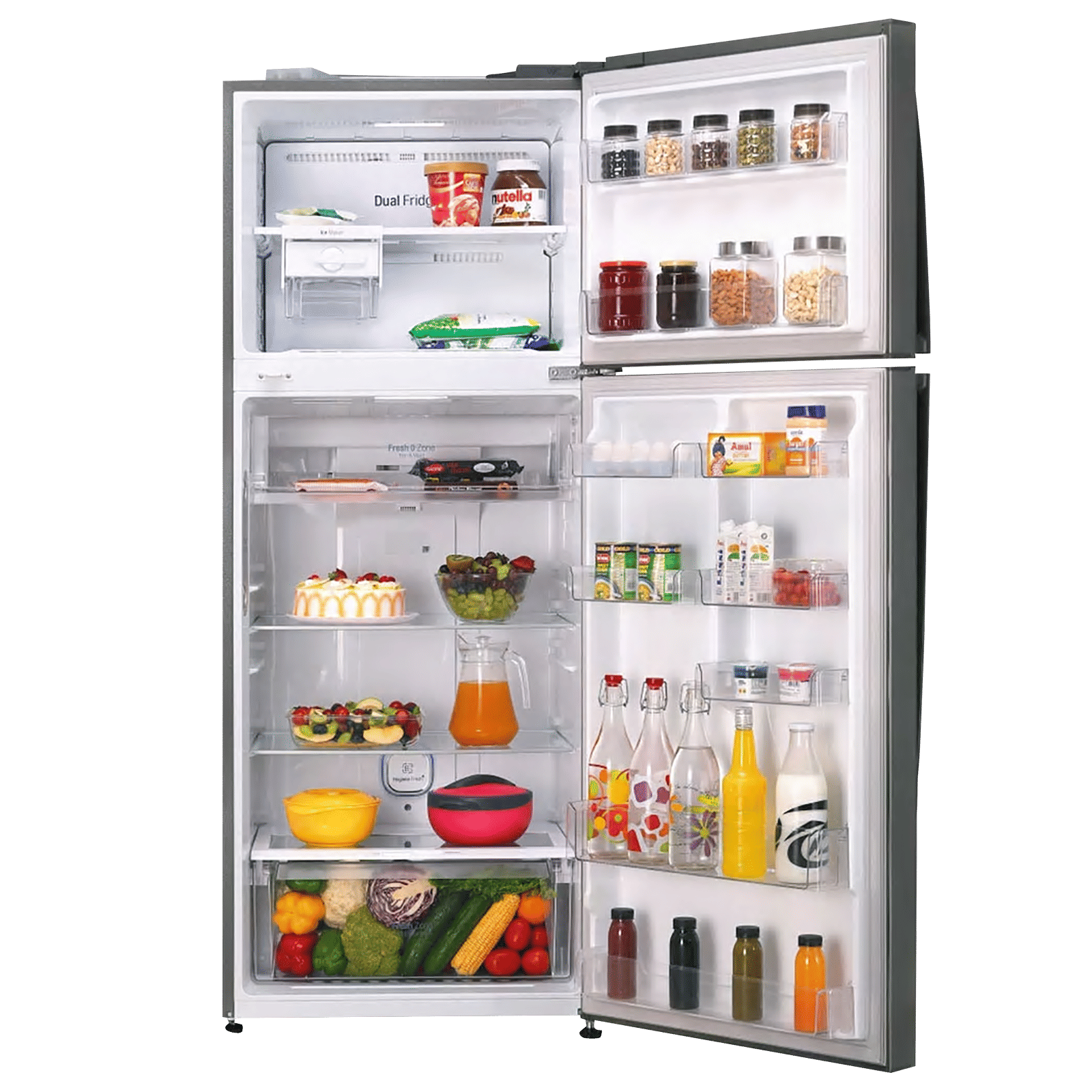 LG 471 Litres 3 Star Frost Free Double Door Smart Wi-Fi Enabled Refrigerator with Door Cooling Plus Technology (GL-T502FPZ3.DPZZEB, Shiny Steel) LG 471 Litres 3 Star Frost Free Double Door Smart Wi-Fi Enabled Refrigerator with Door Cooling Plus Technology (GL-T502FPZ3.DPZZEB, Shiny Steel)_5