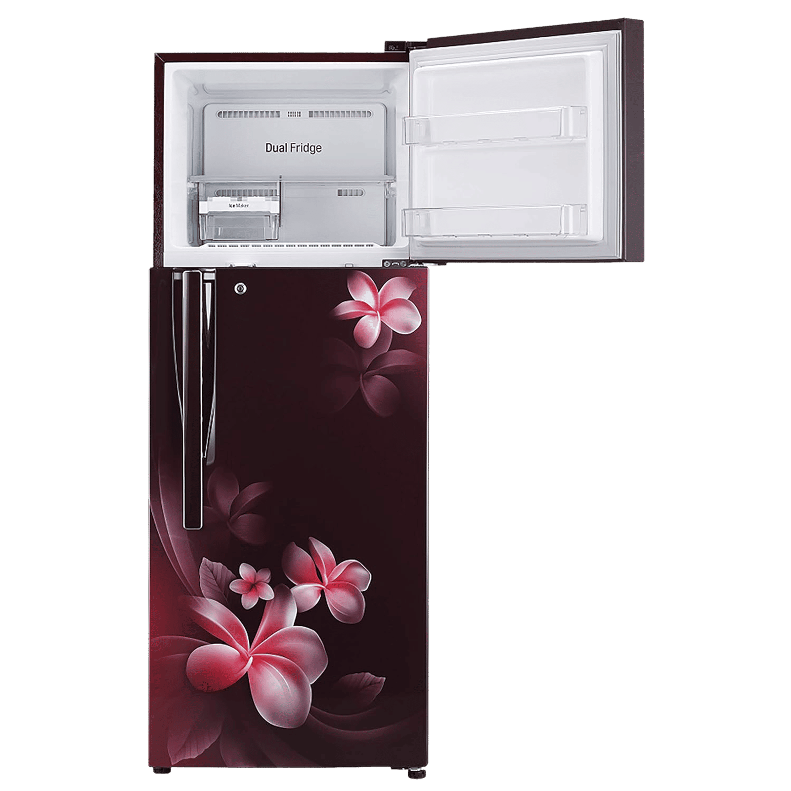LG 308 Litres 3 Star Frost Free Double Door Convertible Refrigerator with Stabilizer Free Operation (GL-T322RSPN.BSPZEB, Scarlet Plumeria) LG 308 Litres 3 Star Frost Free Double Door Convertible Refrigerator with Stabilizer Free Operation (GL-T322RSPN.BSPZEB, Scarlet Plumeria)_12