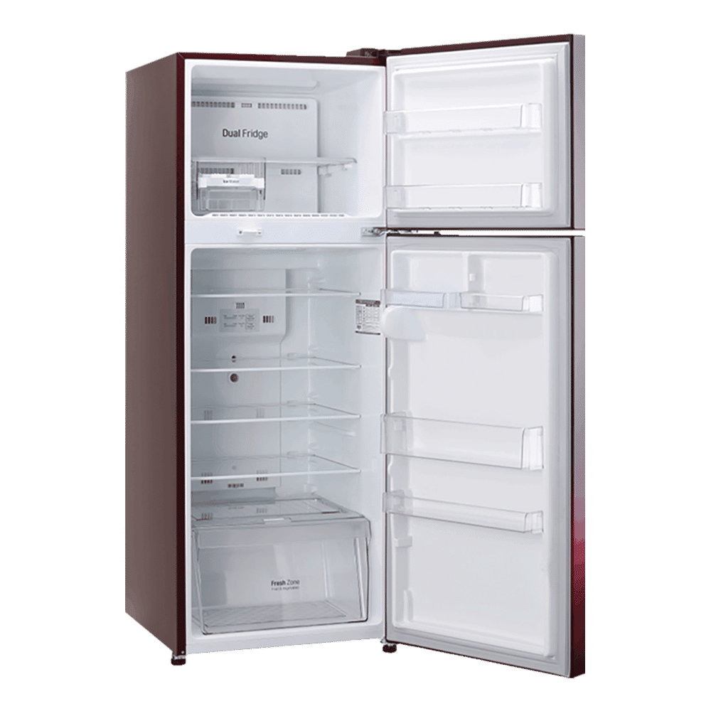 LG 308 Litres 3 Star Frost Free Double Door Convertible Refrigerator with Stabilizer Free Operation (GL-T322RSPN.BSPZEB, Scarlet Plumeria) LG 308 Litres 3 Star Frost Free Double Door Convertible Refrigerator with Stabilizer Free Operation (GL-T322RSPN.BSPZEB, Scarlet Plumeria)_13