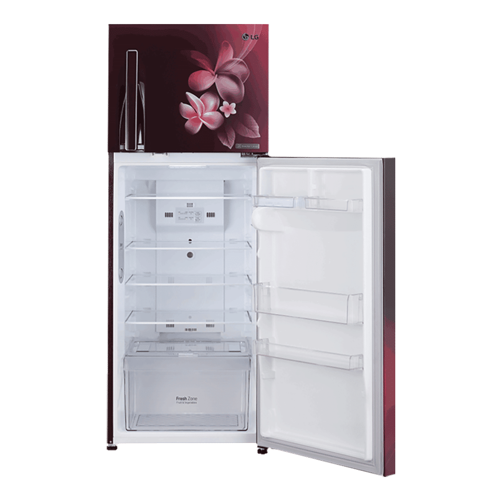 LG 308 Litres 3 Star Frost Free Double Door Convertible Refrigerator with Stabilizer Free Operation (GL-T322RSPN.BSPZEB, Scarlet Plumeria) LG 308 Litres 3 Star Frost Free Double Door Convertible Refrigerator with Stabilizer Free Operation (GL-T322RSPN.BSPZEB, Scarlet Plumeria)_14