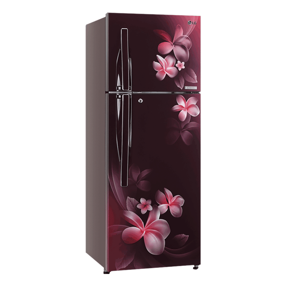 LG 308 Litres 3 Star Frost Free Double Door Convertible Refrigerator with Stabilizer Free Operation (GL-T322RSPN.BSPZEB, Scarlet Plumeria) LG 308 Litres 3 Star Frost Free Double Door Convertible Refrigerator with Stabilizer Free Operation (GL-T322RSPN.BSPZEB, Scarlet Plumeria)_15