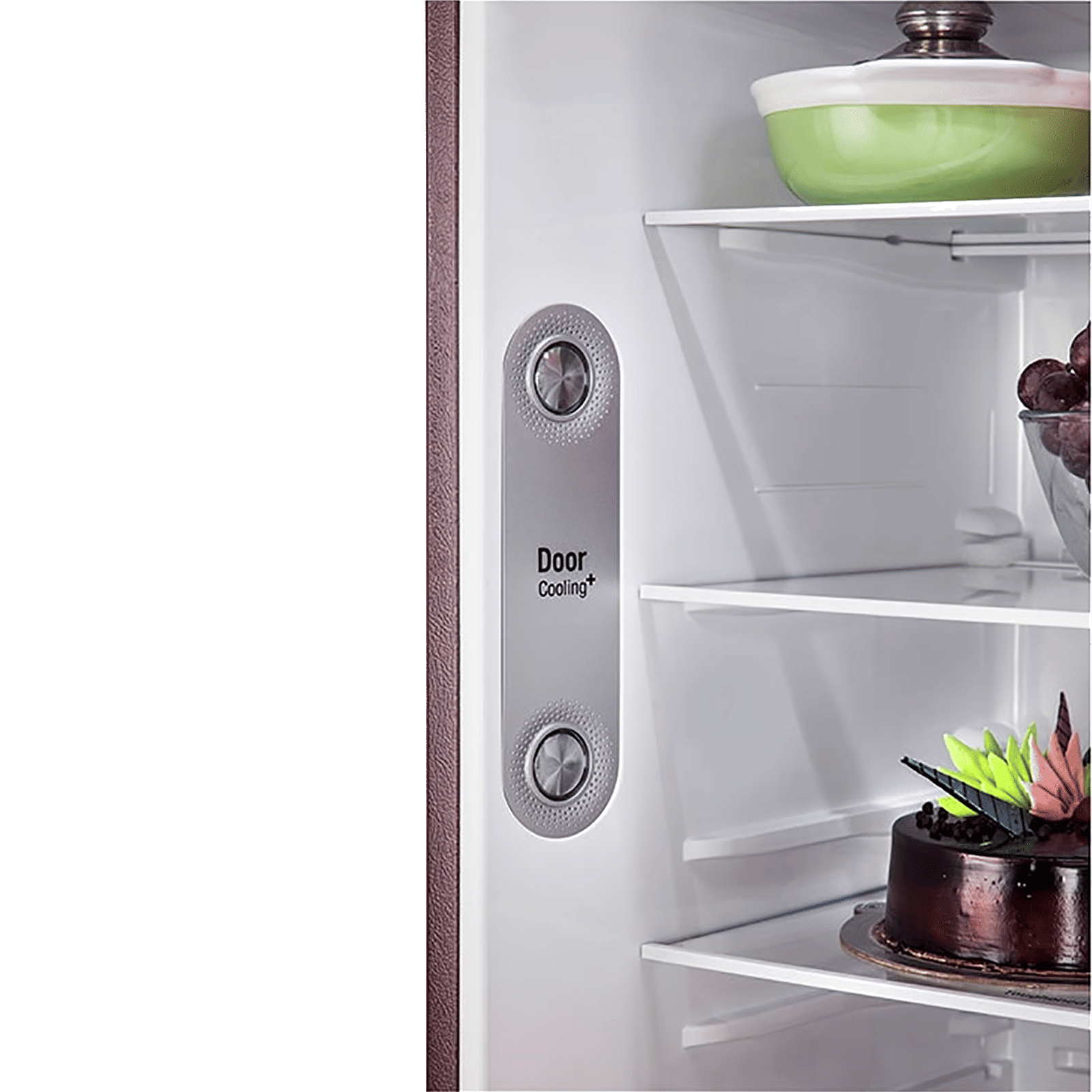 LG 288 Litres 2 Star Frost Free Double Door Convertible Refrigerator with Multi Air Flow System (GL-T322RSCY.ASCZEB, Scarlet Charm)_10