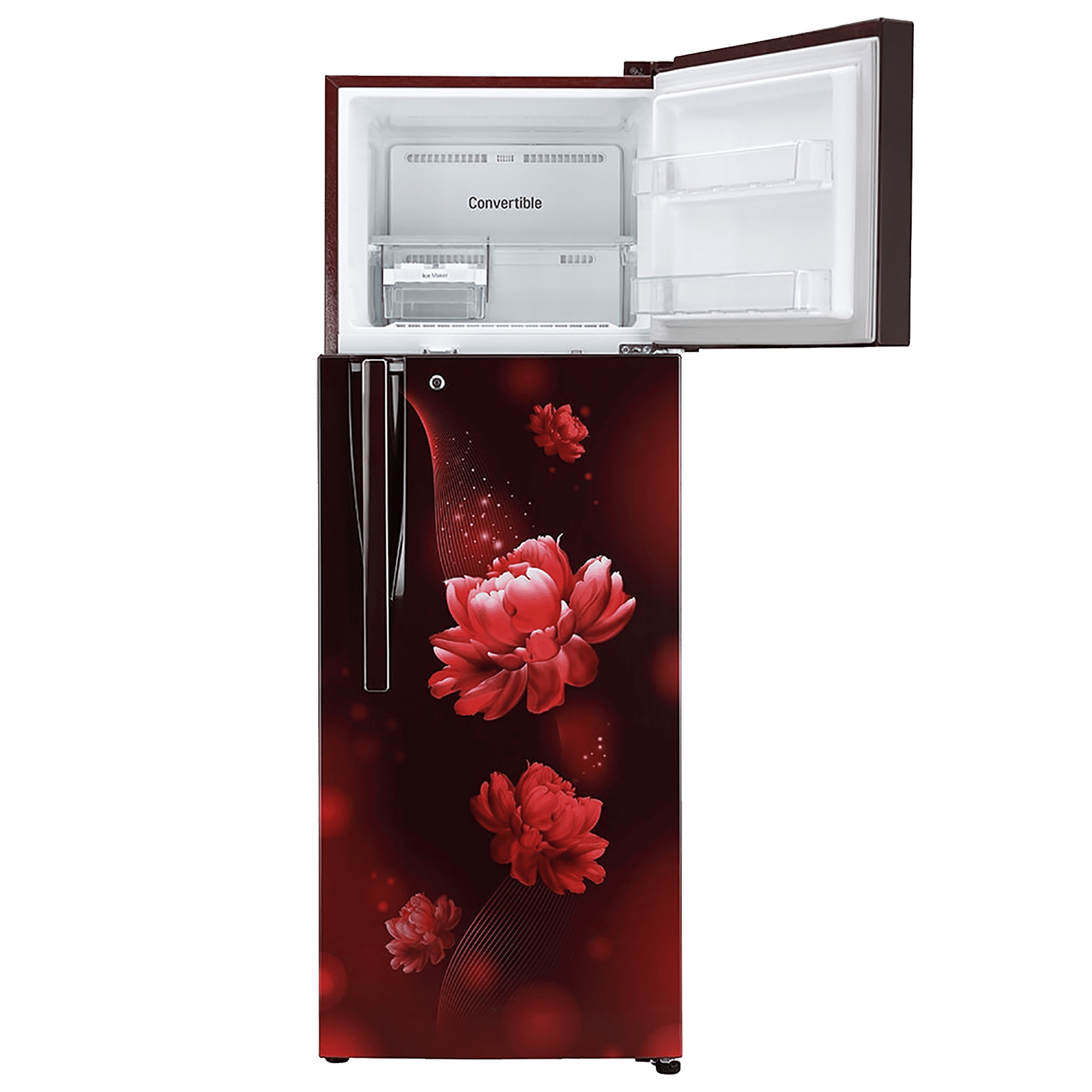 LG 288 Litres 2 Star Frost Free Double Door Convertible Refrigerator with Multi Air Flow System (GL-T322RSCY.ASCZEB, Scarlet Charm)_14