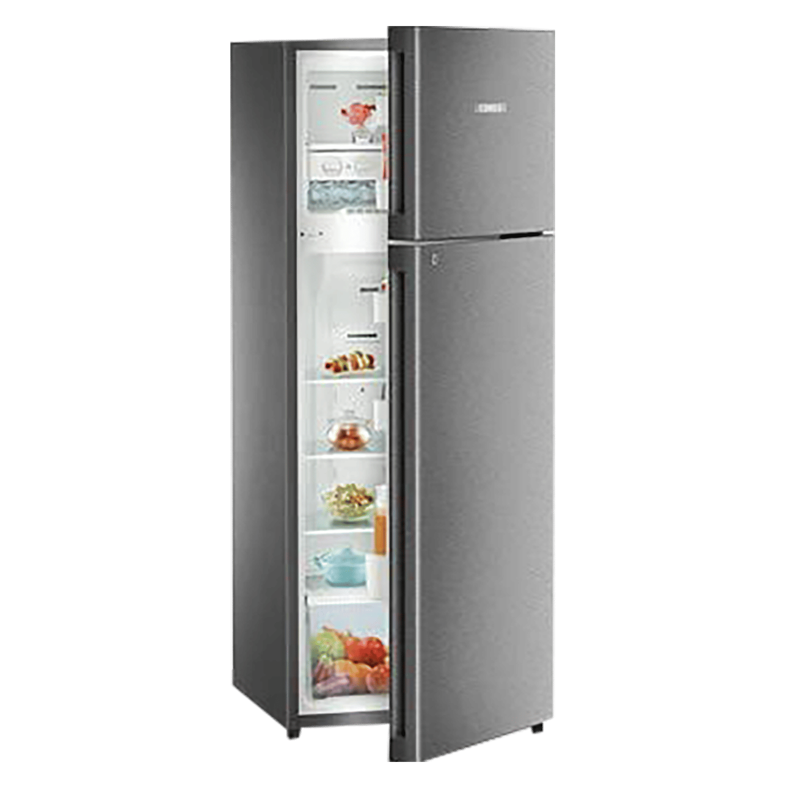 LIEBHERR 290 Litres 2 Star Frost Free Double Door Refrigerator with Forced Air Cooling (TCGS 2910 Comfort, Grey Steel)_7