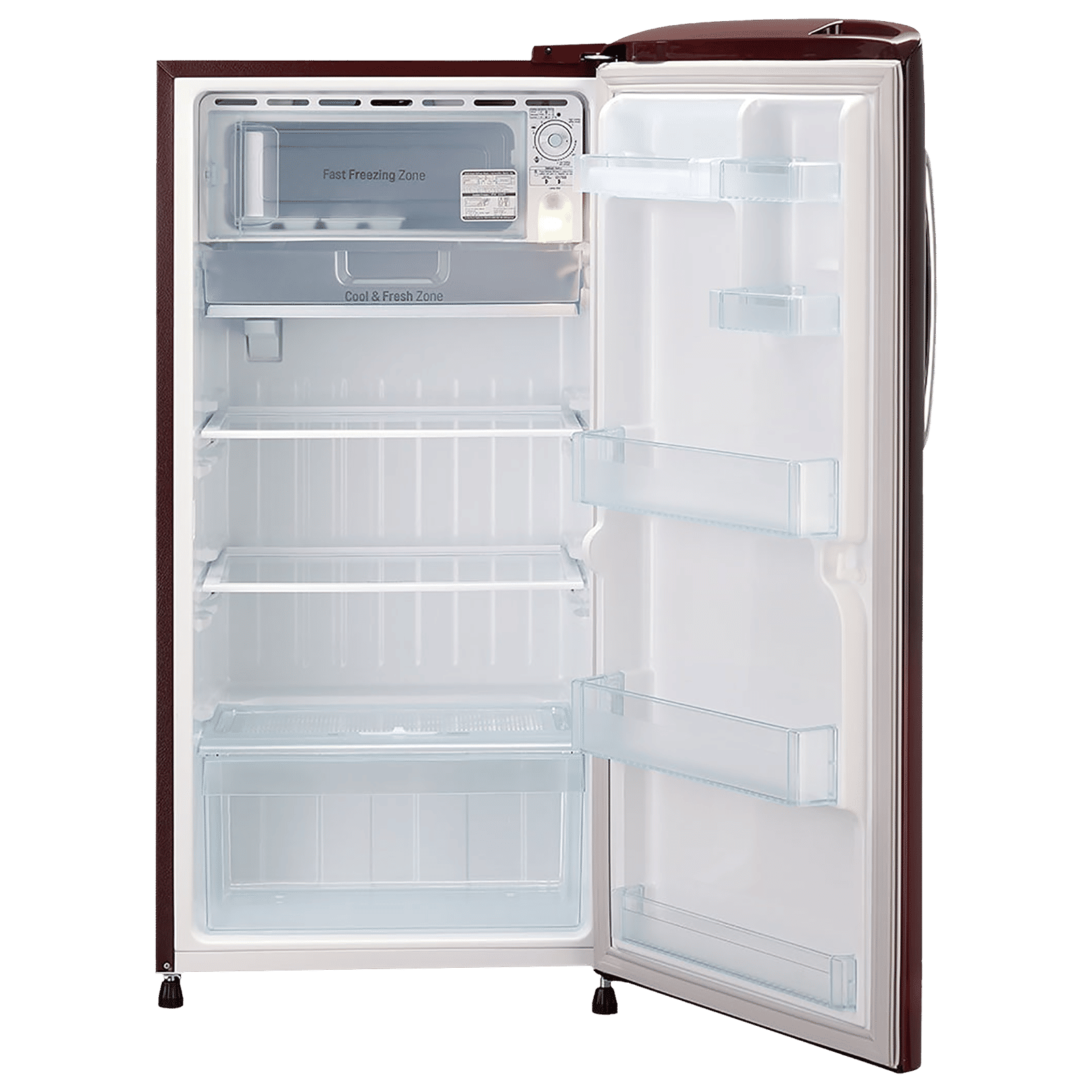 LG 205 Litres 4 Star Direct Cool Single Door Refrigerator with Stabilizer Free Operation (GL-B221ASCY.DSCZEB, Scarlet Charm) LG 205 Litres 4 Star Direct Cool Single Door Refrigerator with Stabilizer Free Operation (GL-B221ASCY.DSCZEB, Scarlet Charm)_4