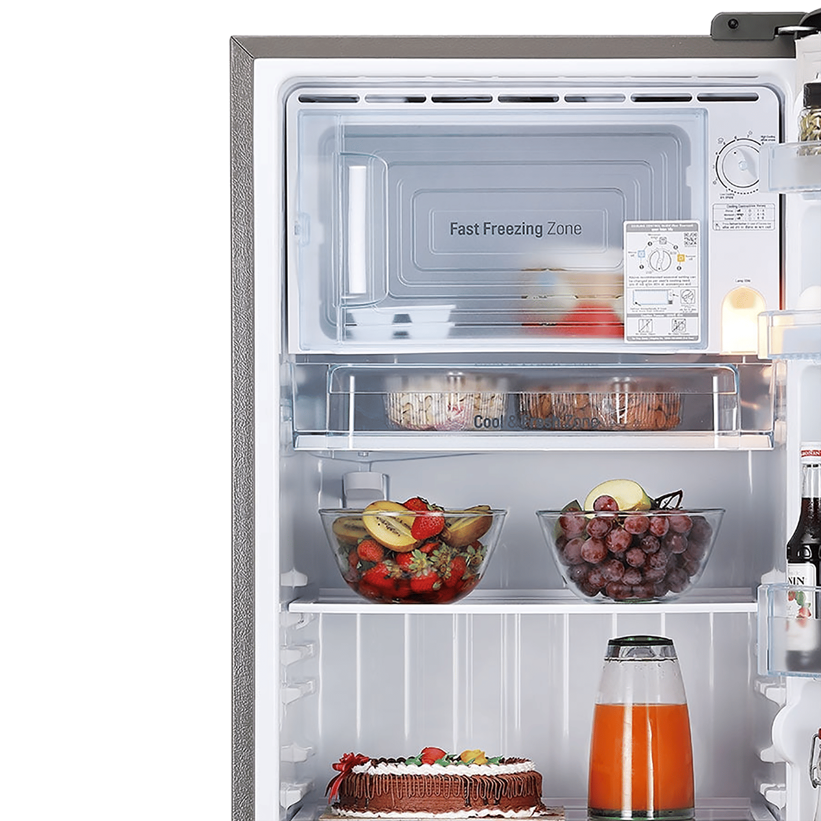 LG 235 Litres 3 Star Direct Cool Single Door Refrigerator with Stabilizer Free Operation (GL-D241APZD.DPZZEB, Shiny Steel) LG 235 Litres 3 Star Direct Cool Single Door Refrigerator with Stabilizer Free Operation (GL-D241APZD.DPZZEB, Shiny Steel)_7