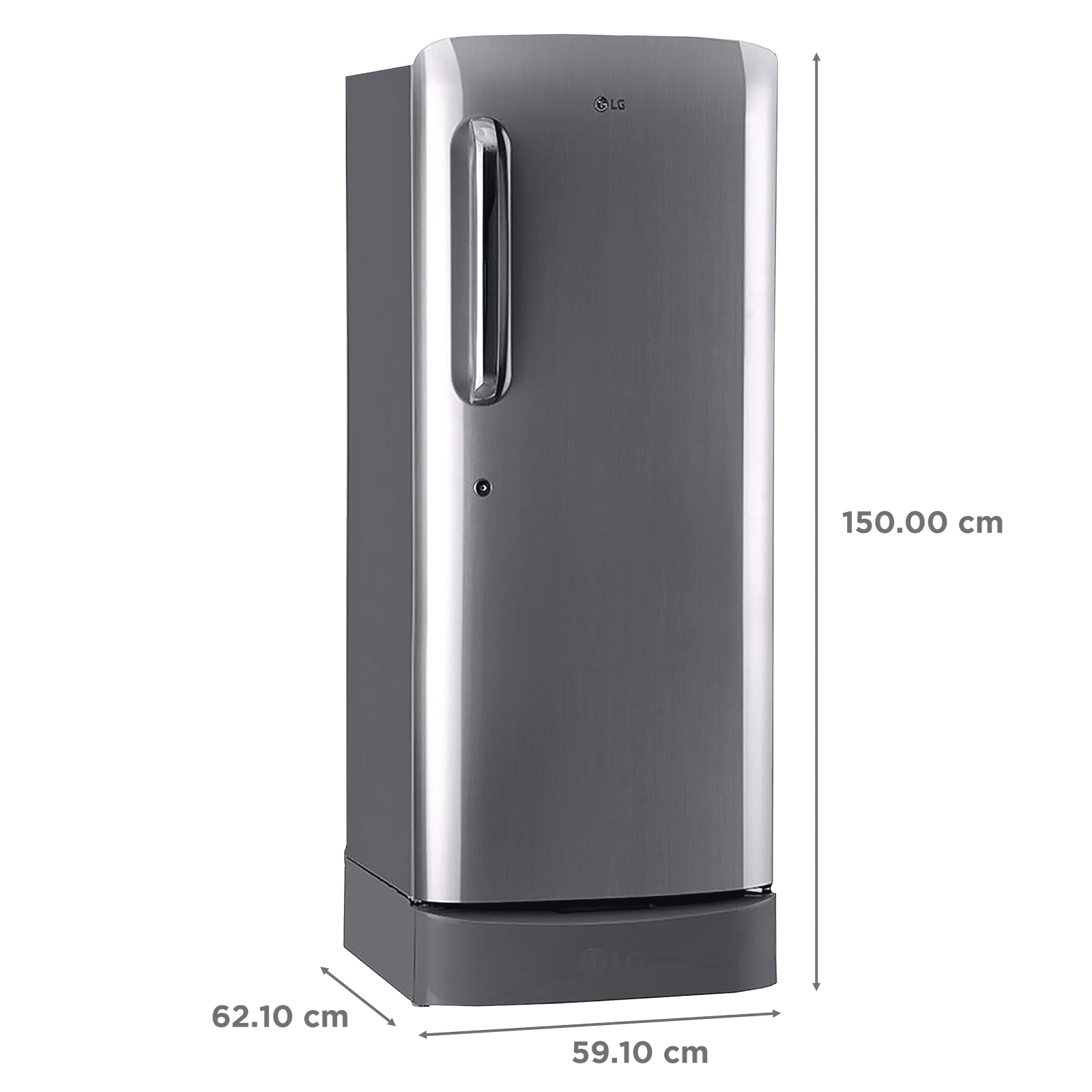 LG 235 Litres 5 Star Direct Cool Single Door Refrigerator with Stabilizer Free Operation (GL-D241APZZ.DPZZEB, Shiny Steel) LG 235 Litres 5 Star Direct Cool Single Door Refrigerator with Stabilizer Free Operation (GL-D241APZZ.DPZZEB, Shiny Steel)_3