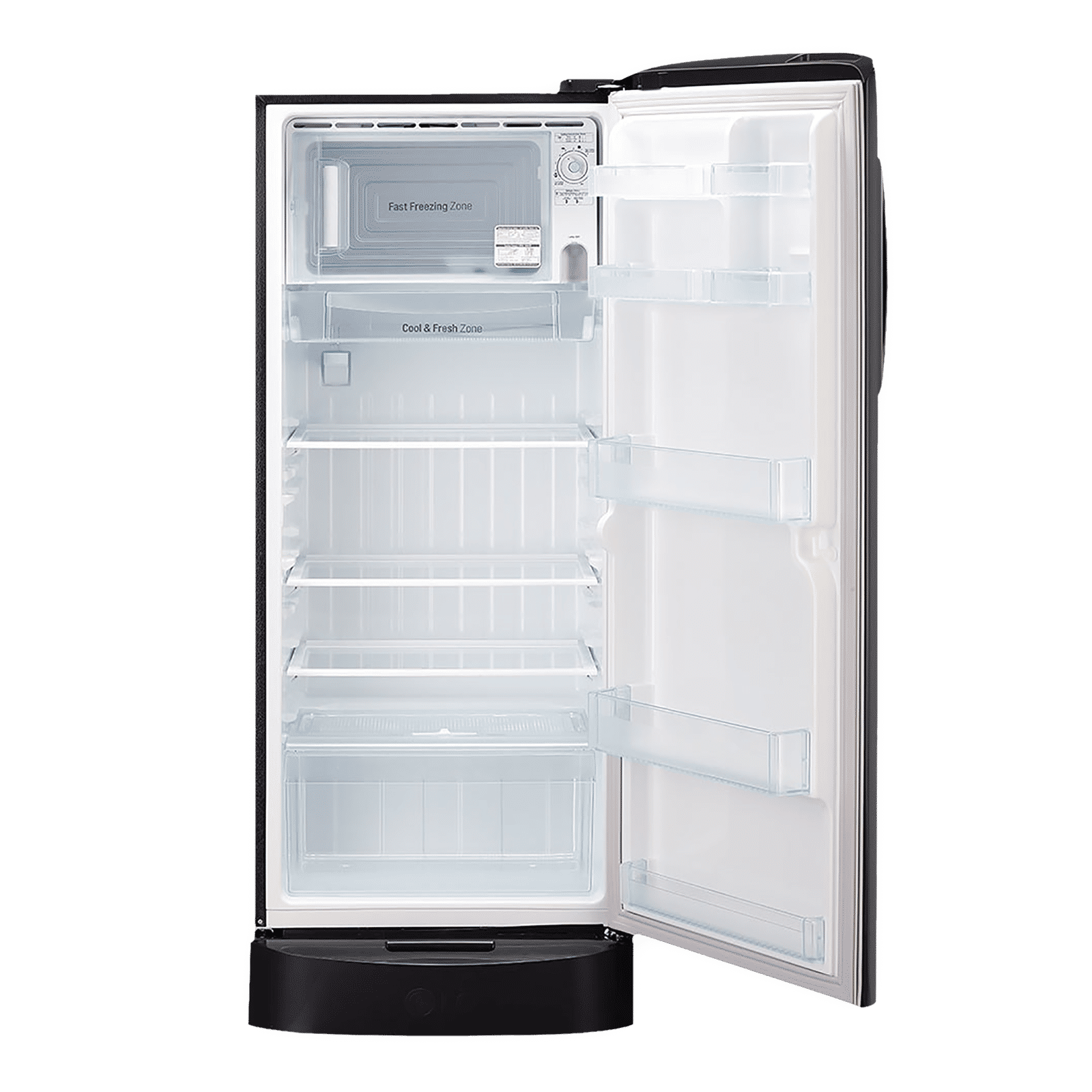 LG 235 Litres 4 Star Direct Cool Single Door Refrigerator with Stabilizer Free Operation (GL-D241AESY.DESZEB, Ebony Sheen)_6