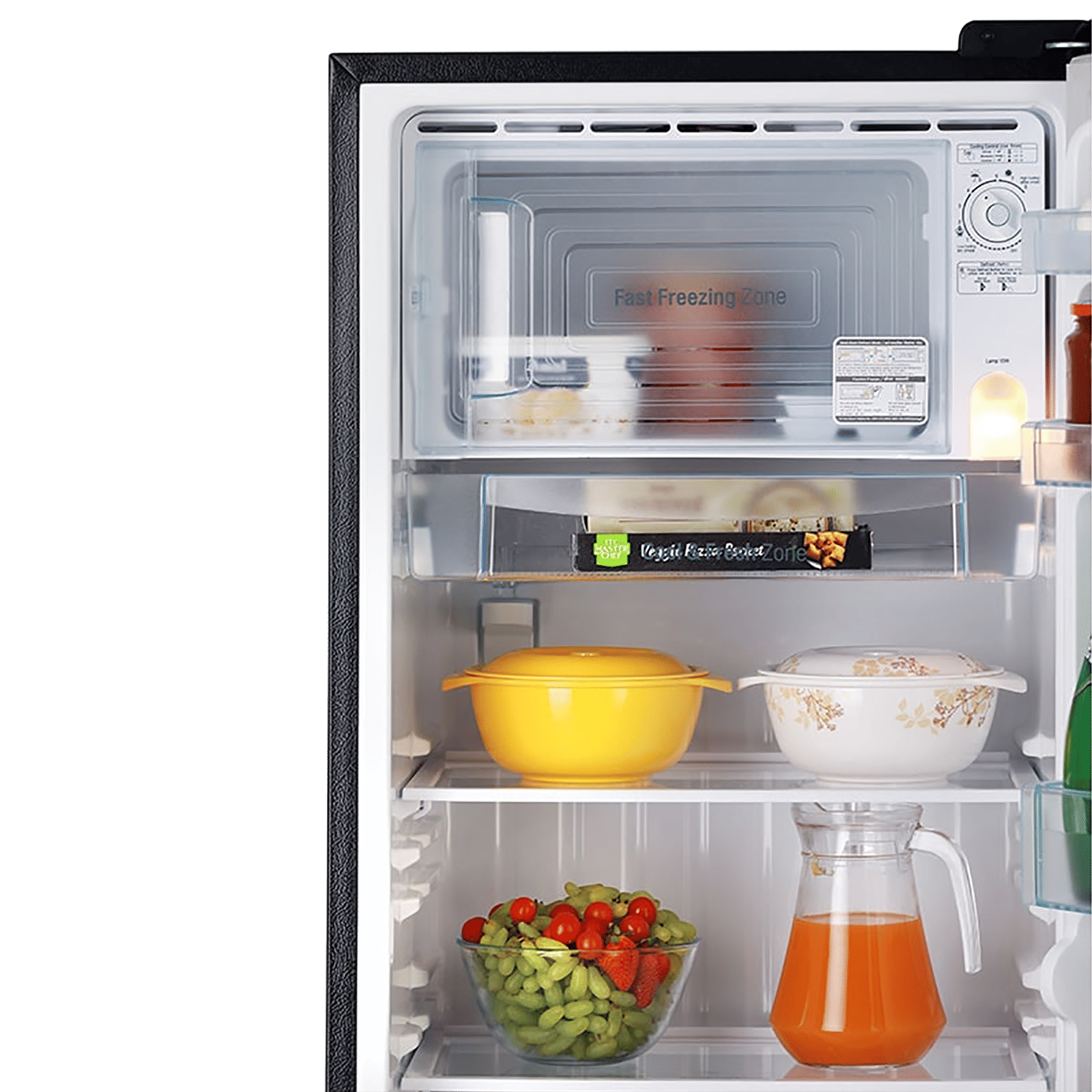 LG 235 Litres 4 Star Direct Cool Single Door Refrigerator with Stabilizer Free Operation (GL-D241AESY.DESZEB, Ebony Sheen)_7