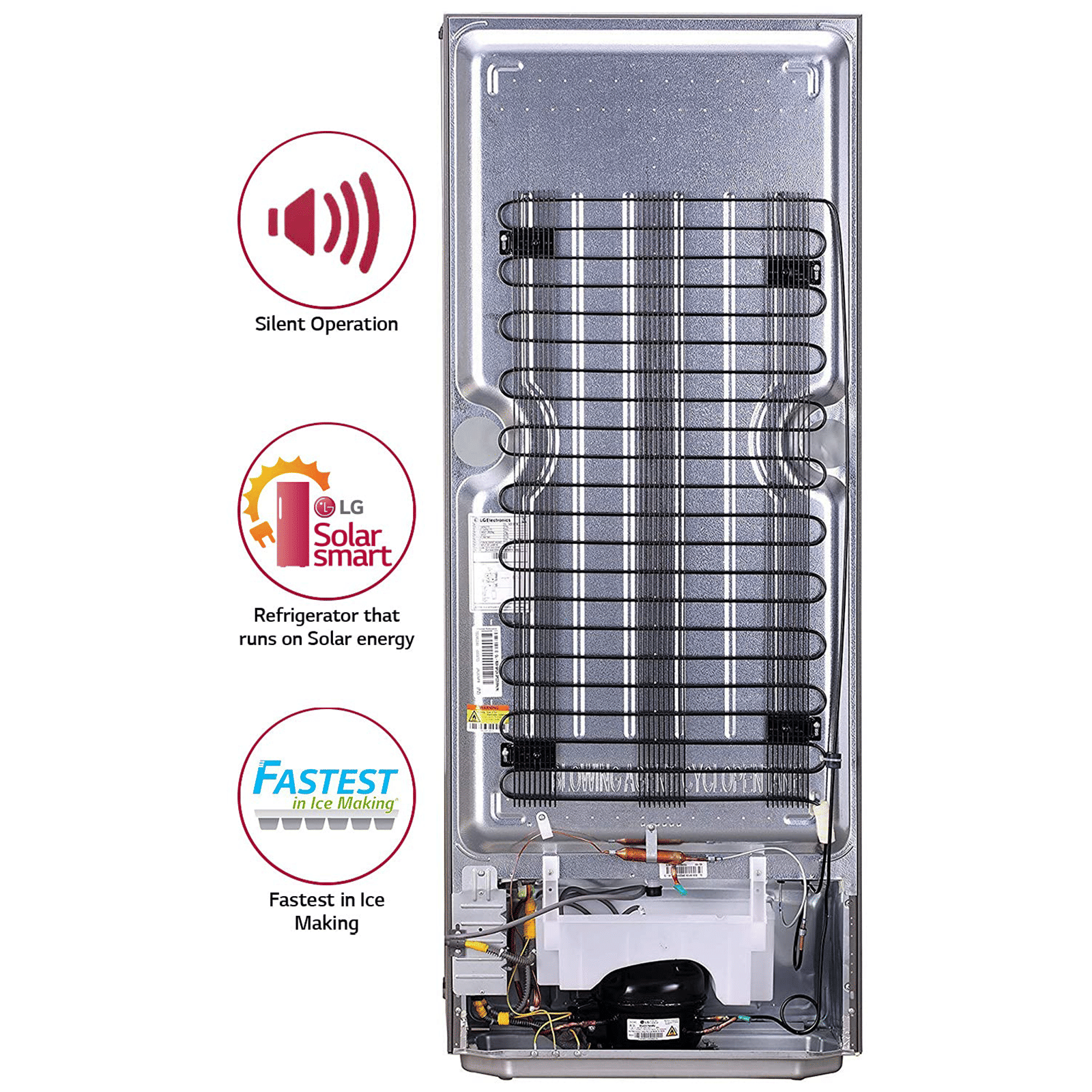 LG 261 Litres 3 Star Direct Cool Single Door Refrigerator with Stabilizer Free Operation (GL-B281BPZX.DPZZEB, Shiny Steel) LG 261 Litres 3 Star Direct Cool Single Door Refrigerator with Stabilizer Free Operation (GL-B281BPZX.DPZZEB, Shiny Steel)_11
