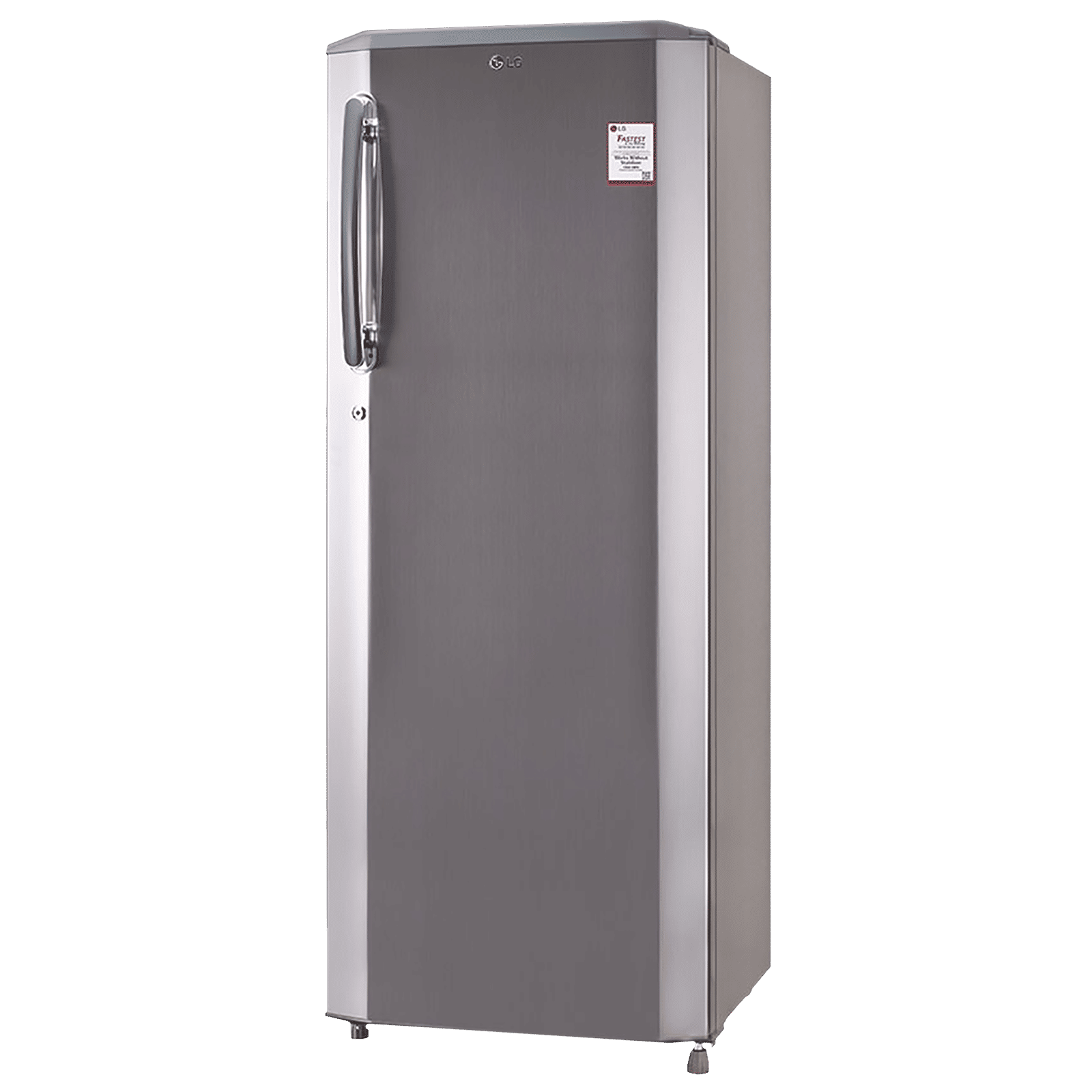 LG 261 Litres 3 Star Direct Cool Single Door Refrigerator with Stabilizer Free Operation (GL-B281BPZX.DPZZEB, Shiny Steel) LG 261 Litres 3 Star Direct Cool Single Door Refrigerator with Stabilizer Free Operation (GL-B281BPZX.DPZZEB, Shiny Steel)_3