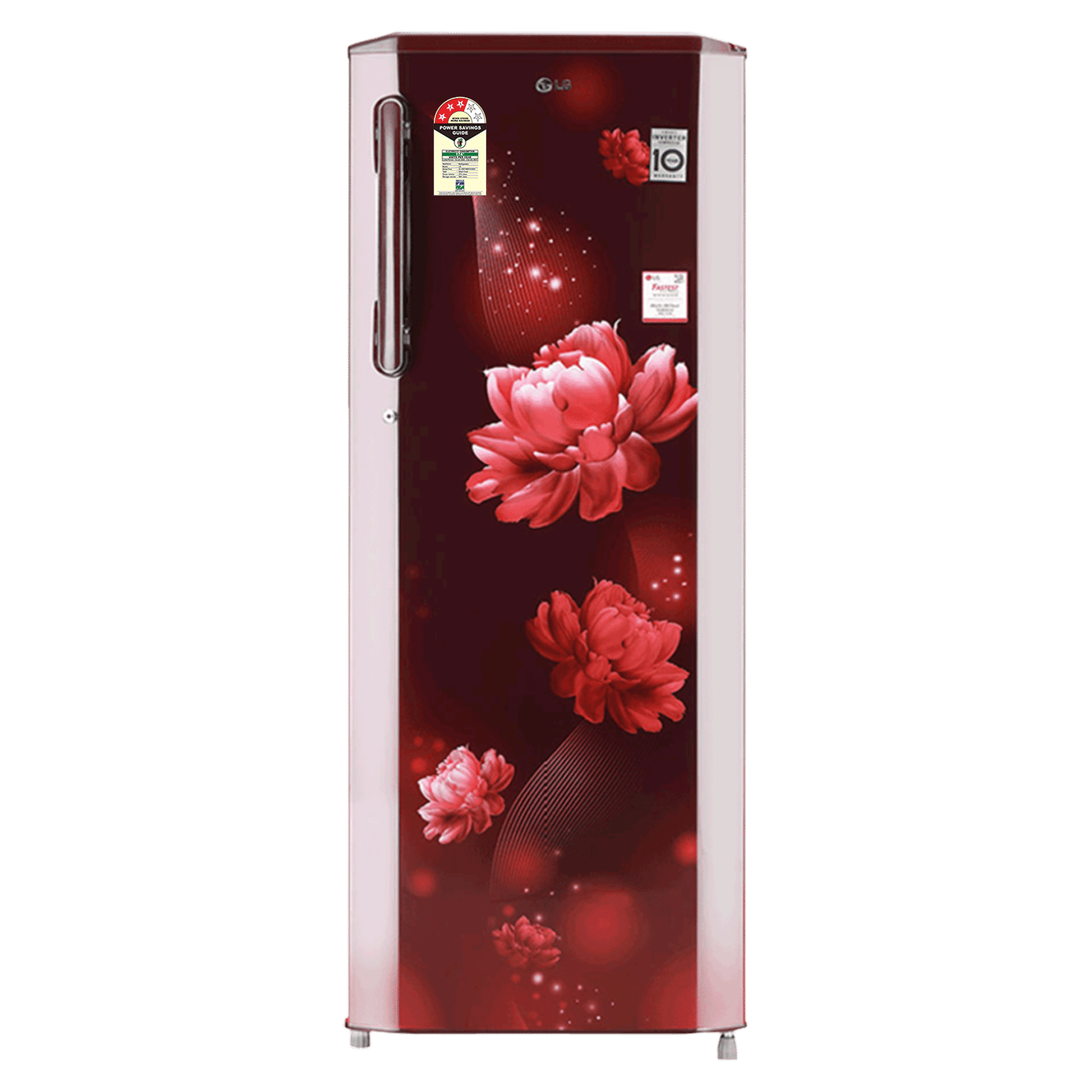 LG 261 Litres 3 Star Direct Cool Single Door Refrigerator with Stabilizer Free Operation (GL-B281BSCX.DSCZEB, Scarlet Charm)_1