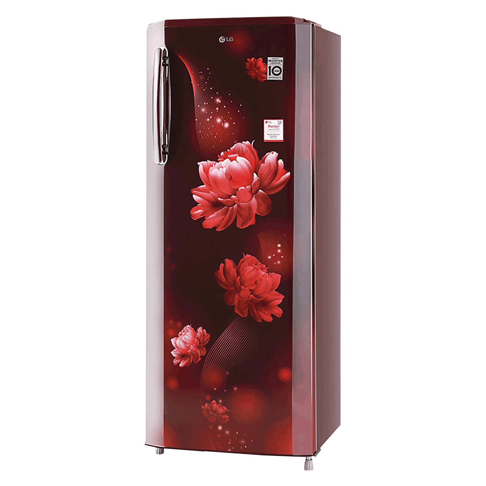 LG 261 Litres 3 Star Direct Cool Single Door Refrigerator with Stabilizer Free Operation (GL-B281BSCX.DSCZEB, Scarlet Charm)_4